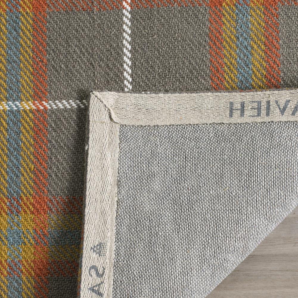 Marbella Gray and Orange Hand Loomed Wool Area Rug