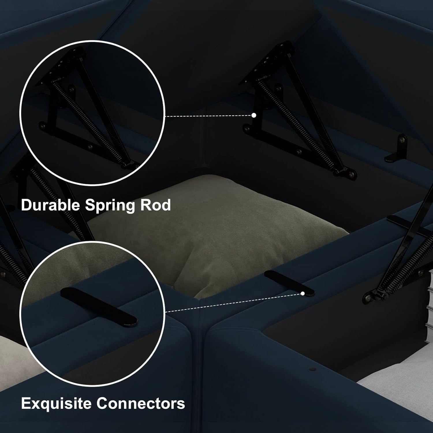 Belffin BF196-A4BC-BLUE futons - View #6