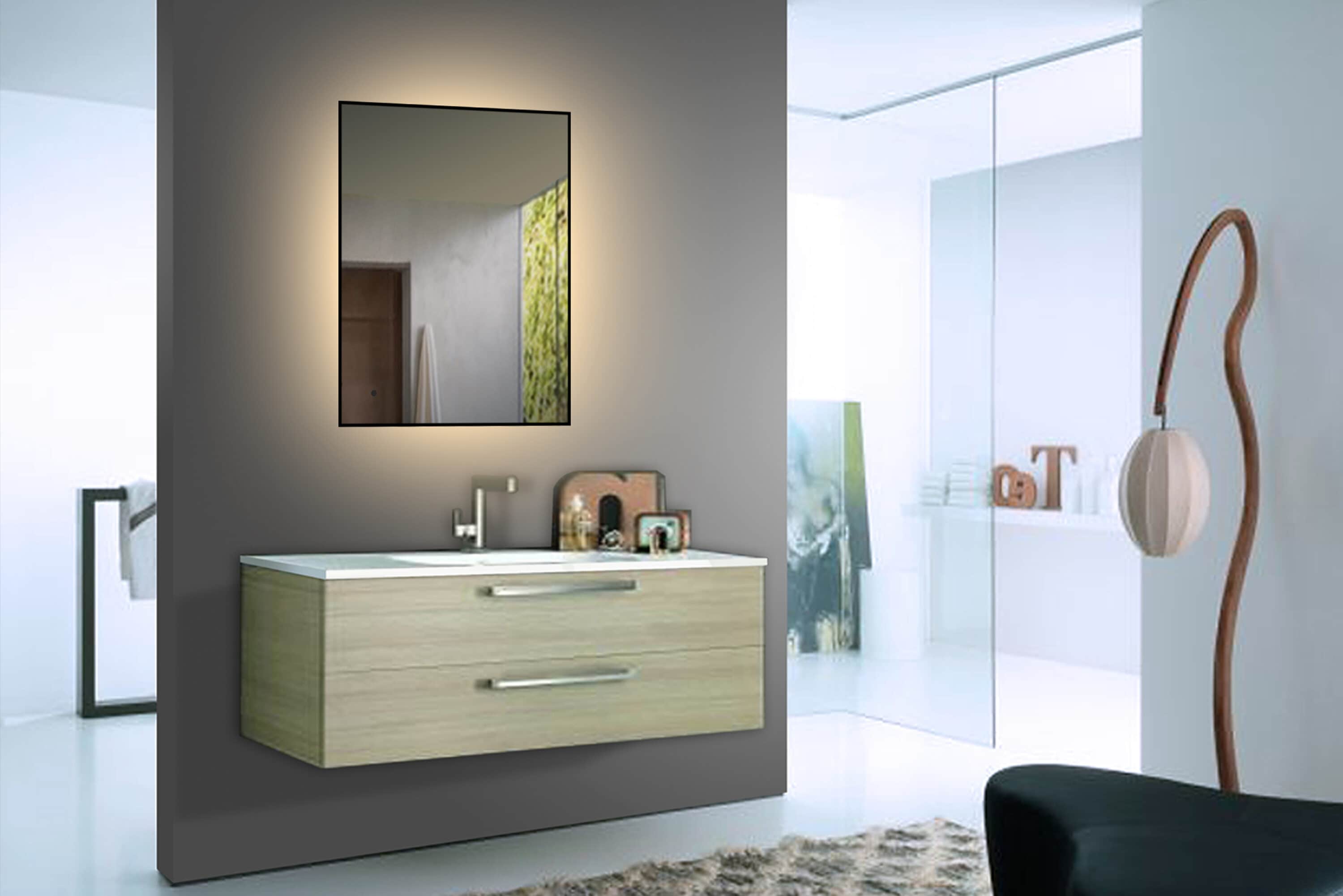lighted IMPRESSIONS LI9759 Framed-Bath-Mirrors - View #3