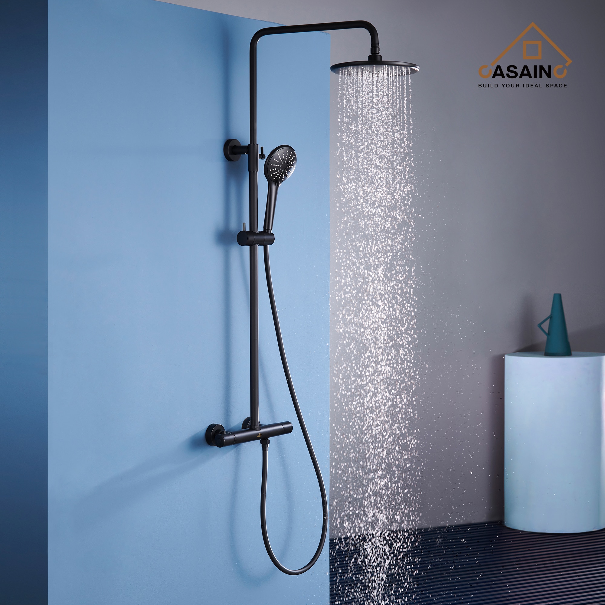 CASAINC HM-T101-RO-MB Showerhead-Bar-Panels - View #3