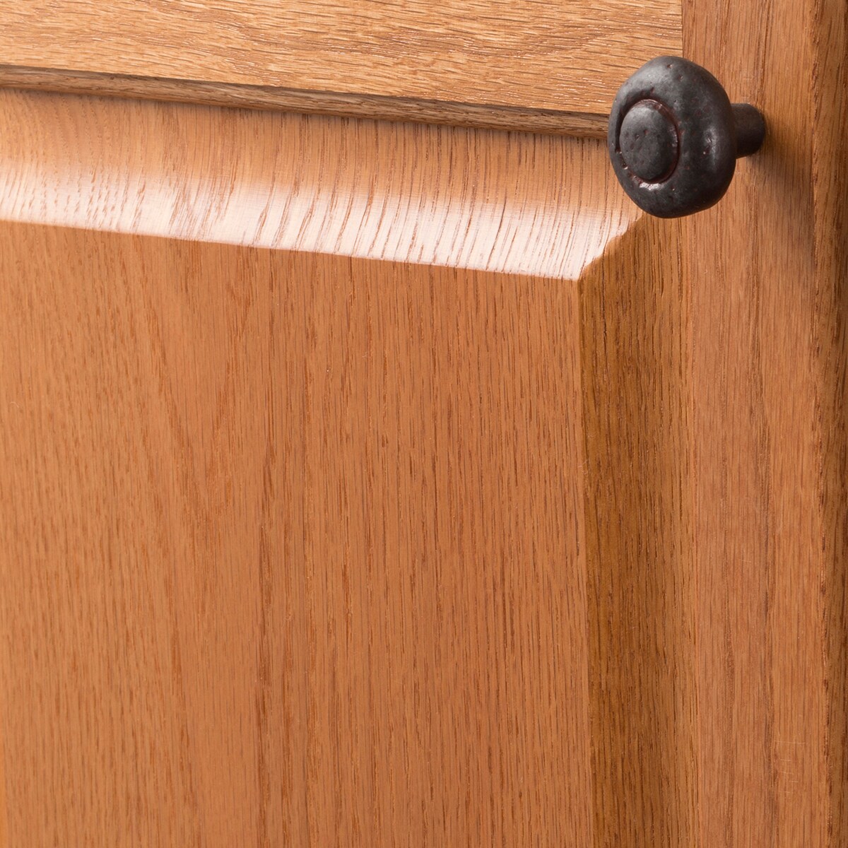 Rustic Iron Matte Mushroom Cabinet Knob with Mounting Hardware