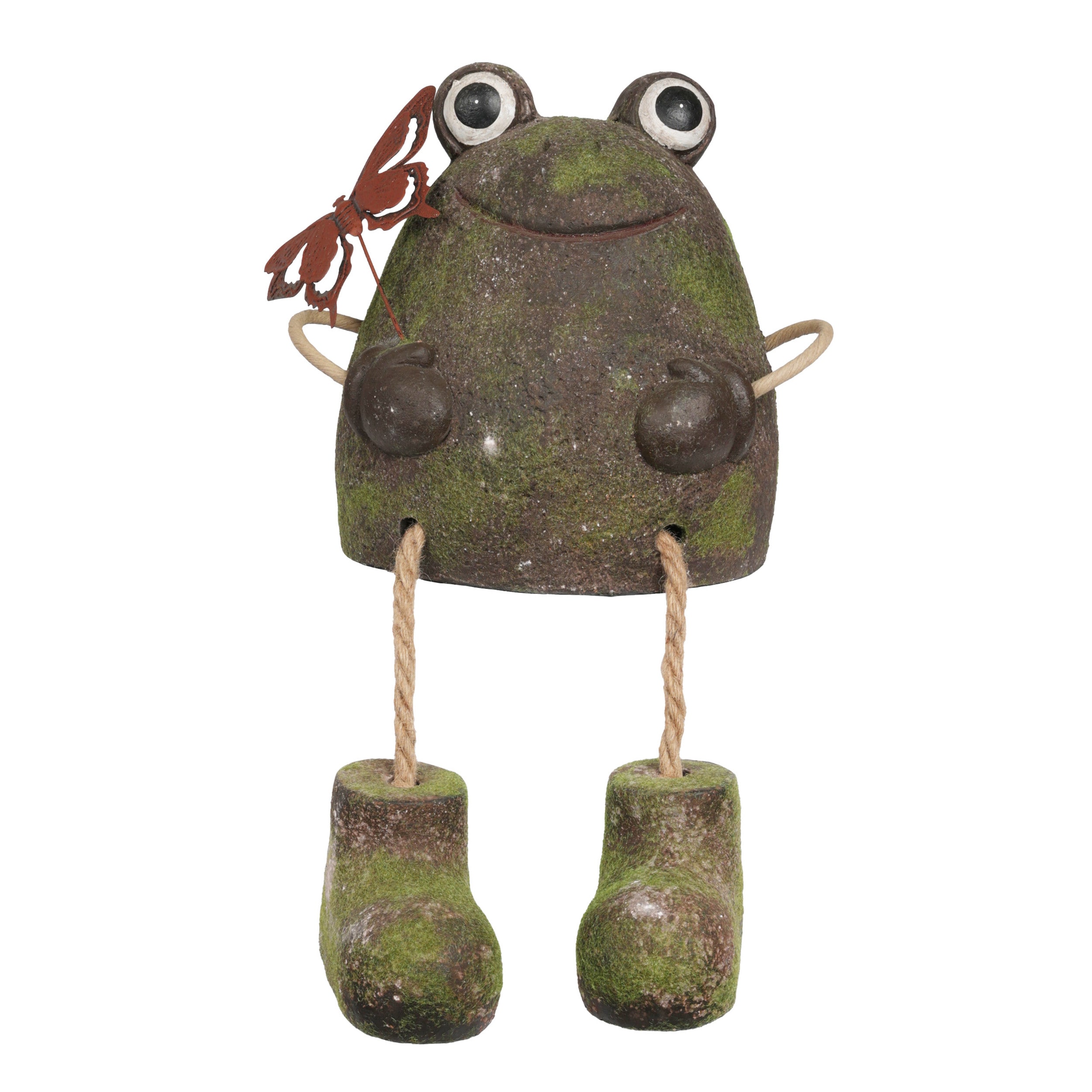 Alpine Corporation MCC836 12-Inches H x 11-Inches W Multiple colors/finishes Frog Garden Statue