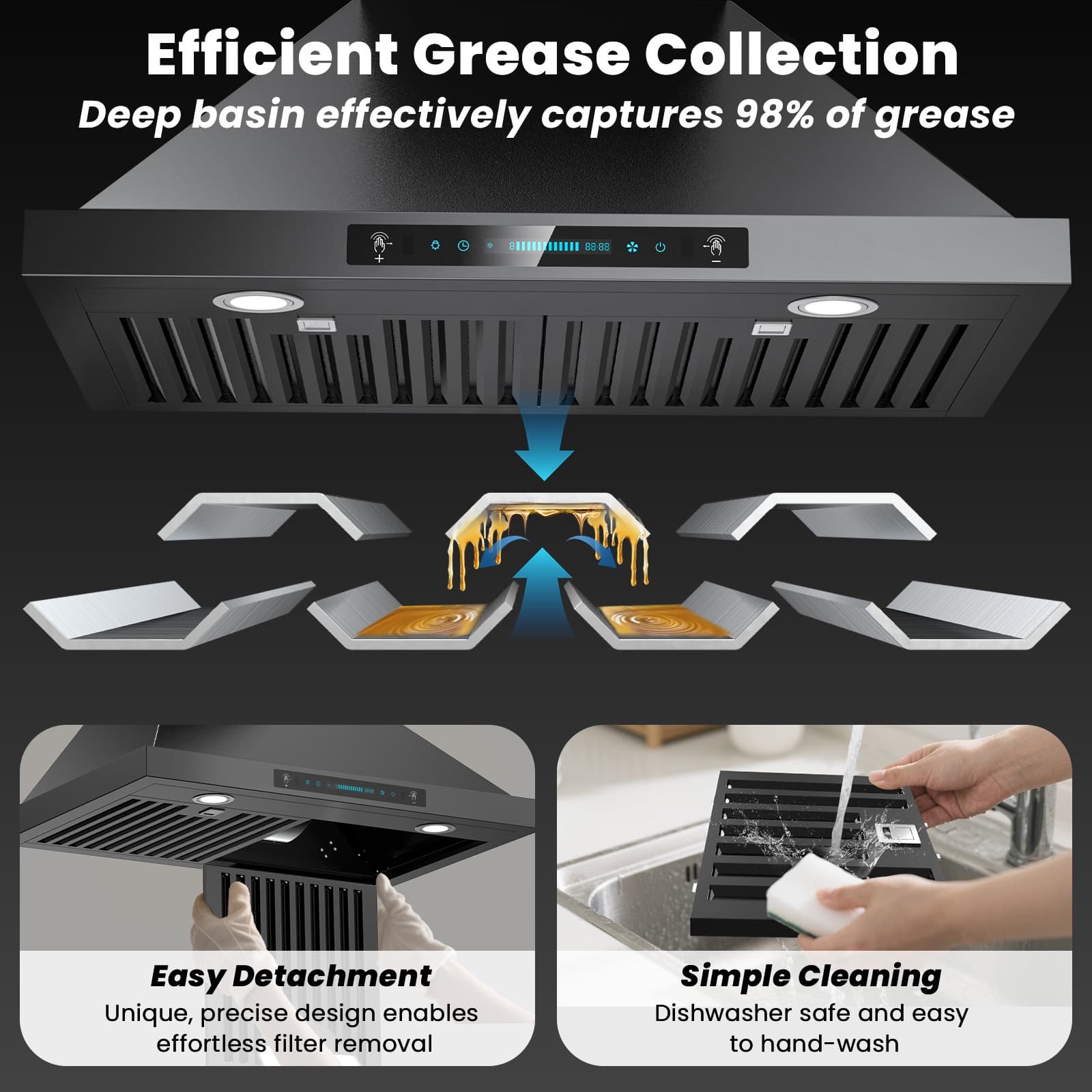 DIVAN DMP02-36B-GC Wall-Mounted-Range-Hoods - View #9