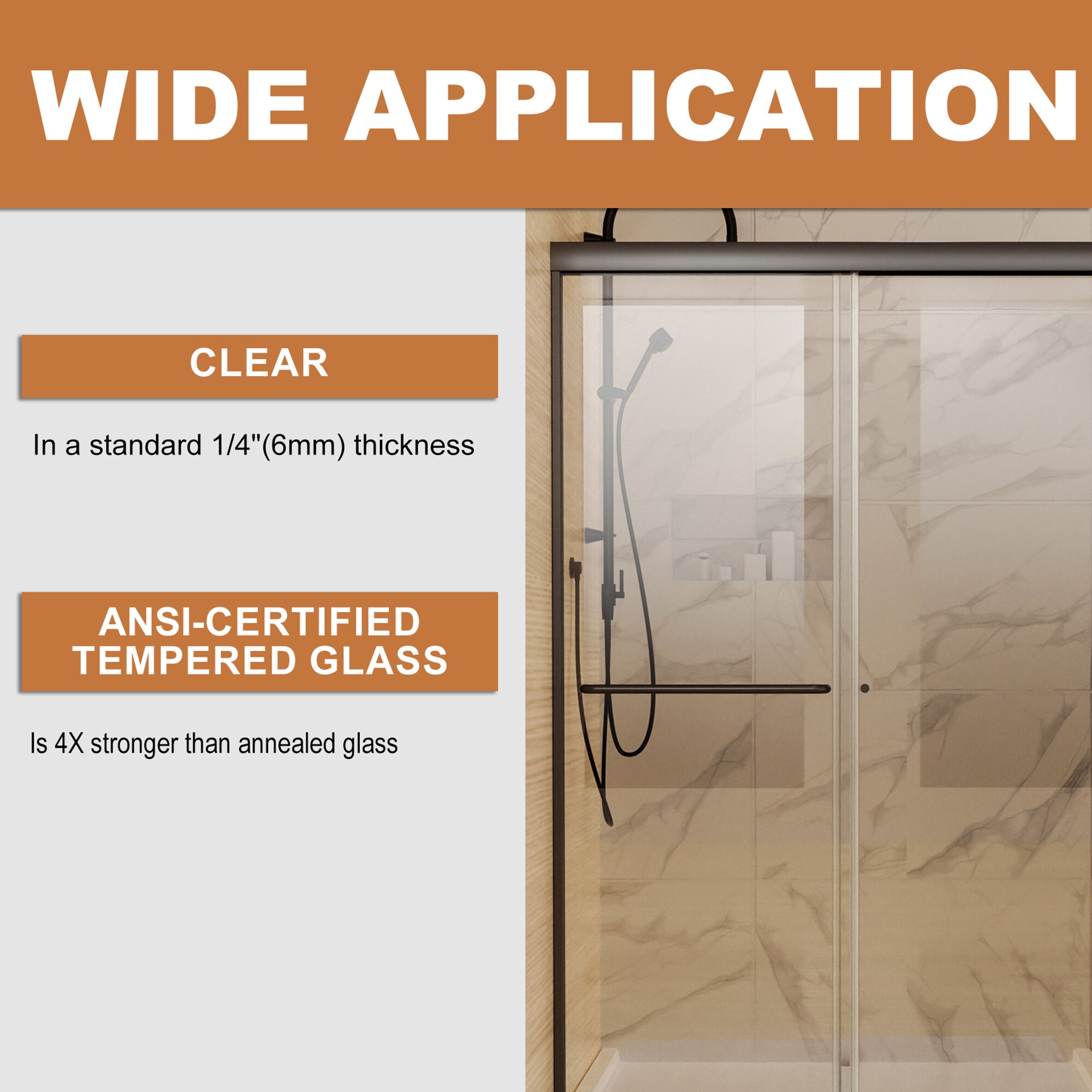 CASAINC B020-6072CO Shower-Doors - View #7
