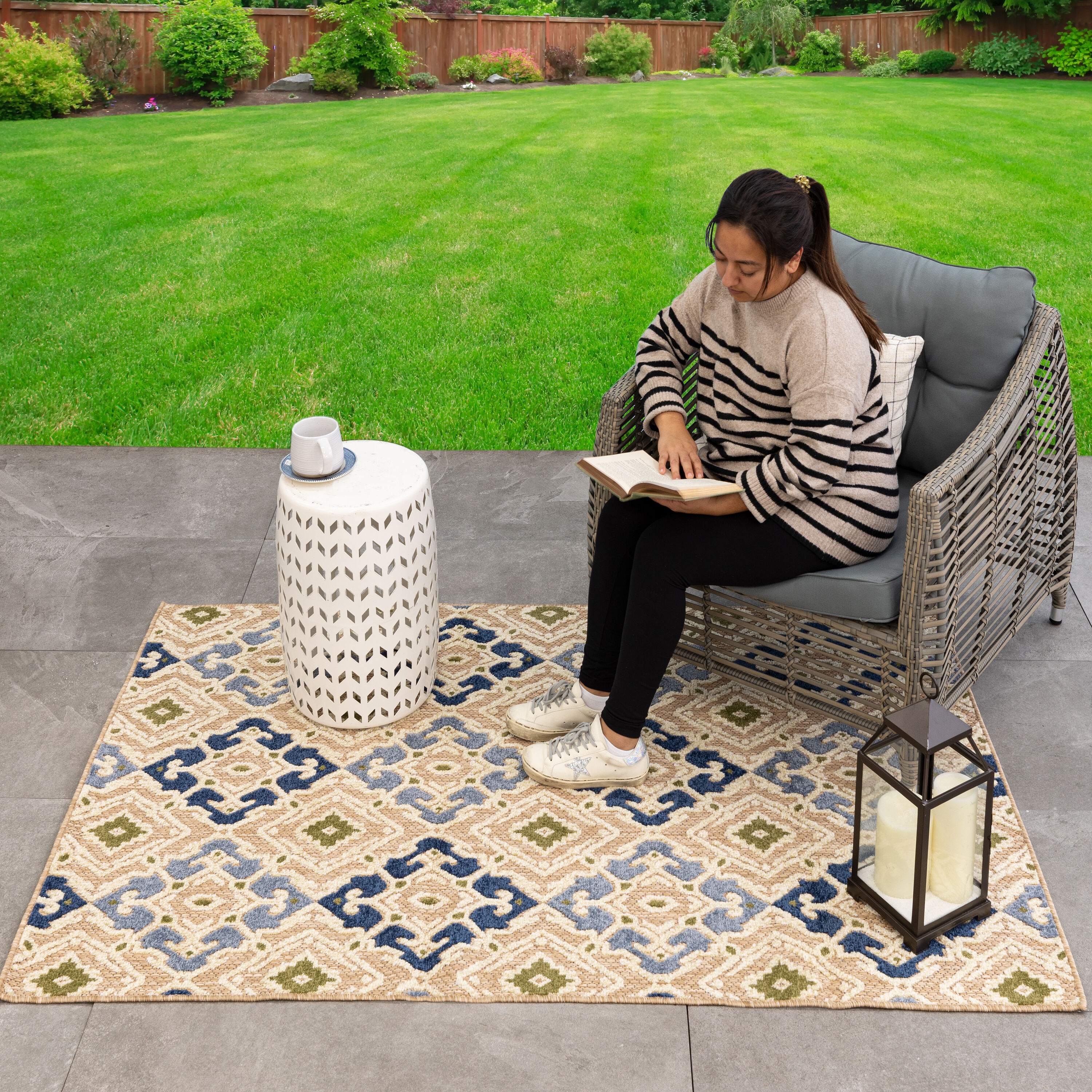 allen + roth with STAINMASTER R1345 416 047072 rugs - View #15