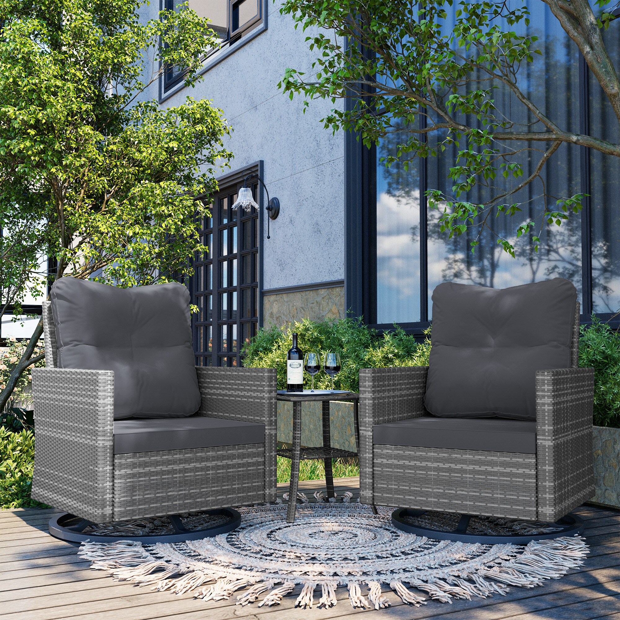 UPHA Y11DK-CJ2-DG Patio-Chairs - View #2