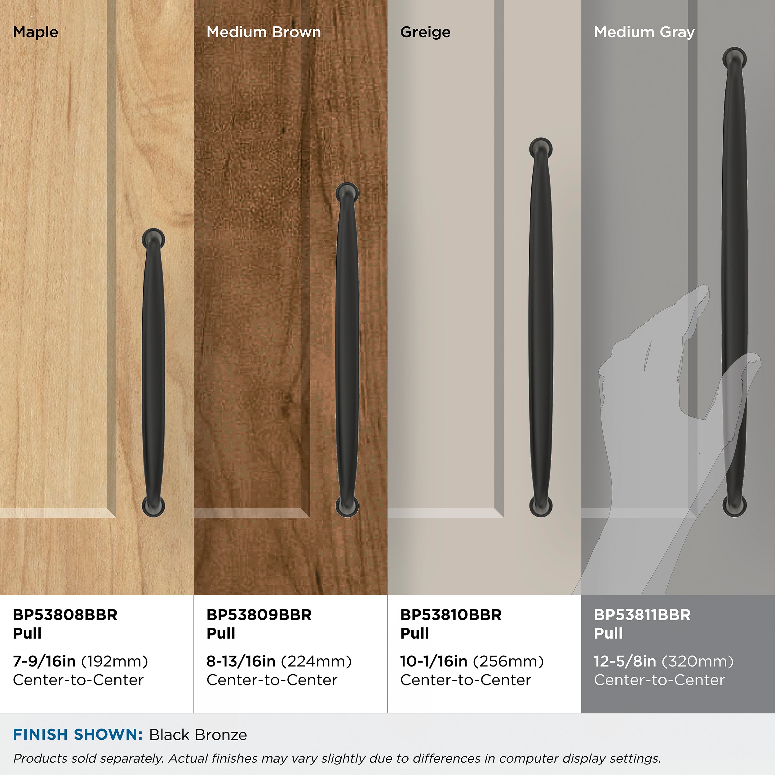Amerock BP53811BBR Cabinet-Pulls - View #5