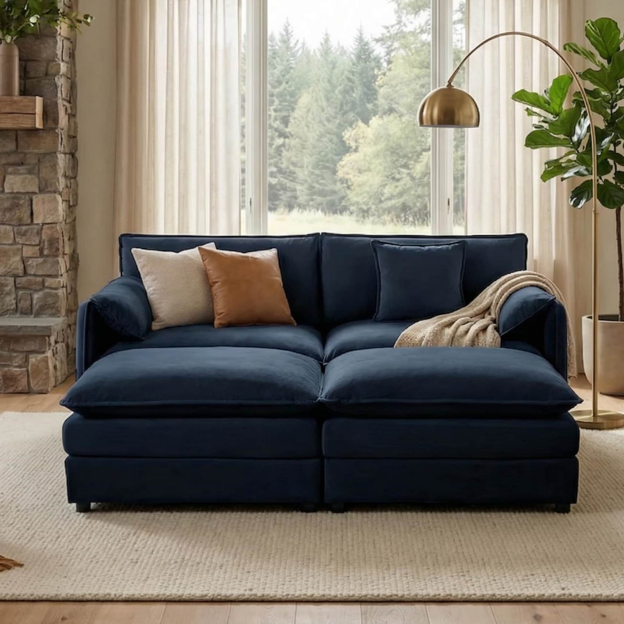 Homy Casa SOEX BL DBEX-DB Sofas-Loveseats - View #2
