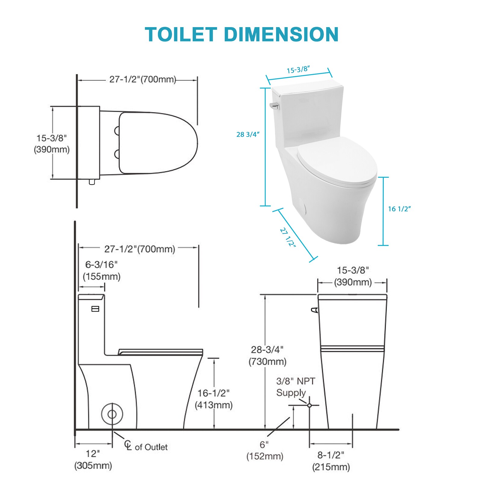 BEARSOLIM DJYC-W1243P470207 toilets - View #3