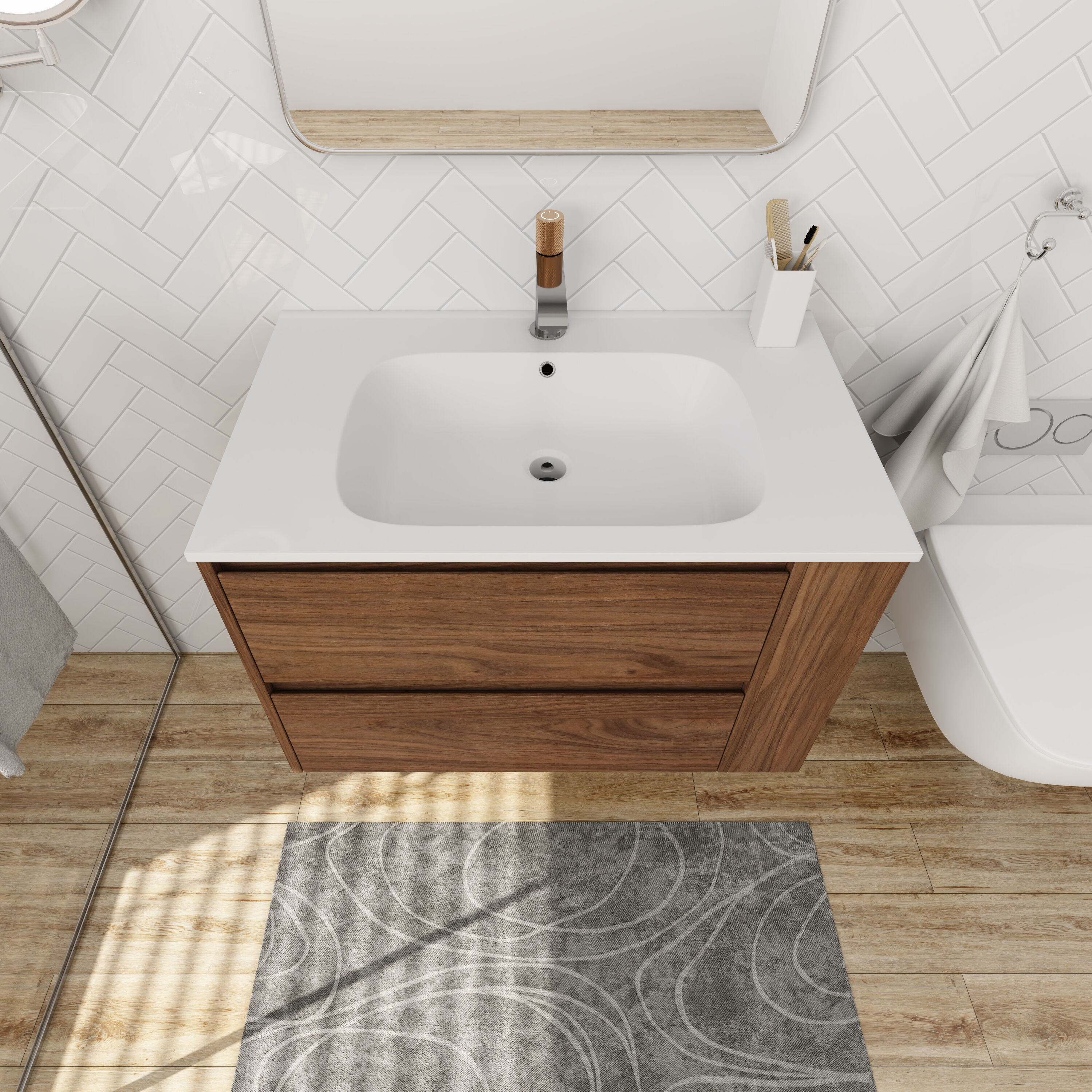 Forclover QNM-0430-WSG Bath-Vanity-Combo - View #11