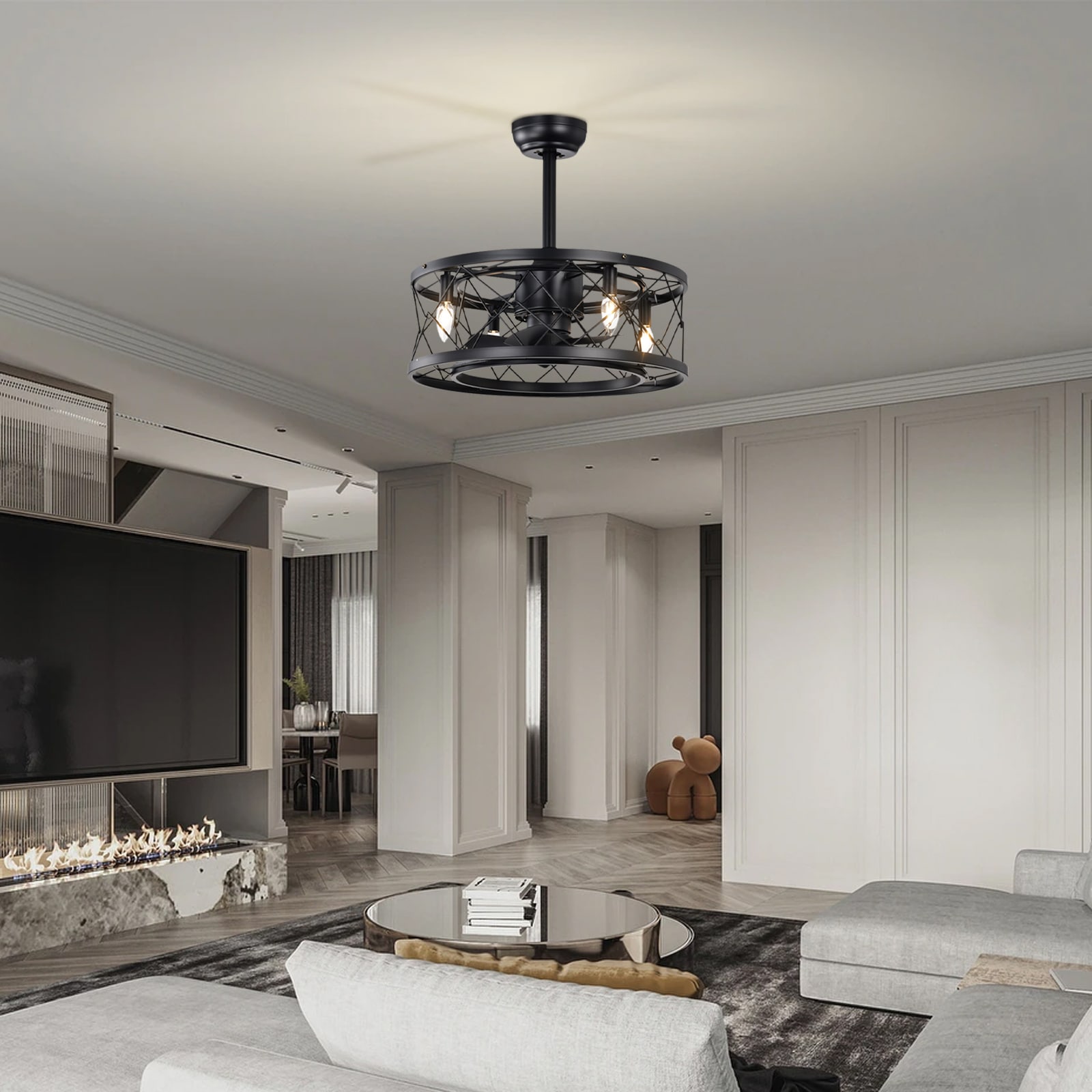 Flynama YC-L-RCGREY Ceiling-Fans - View #3