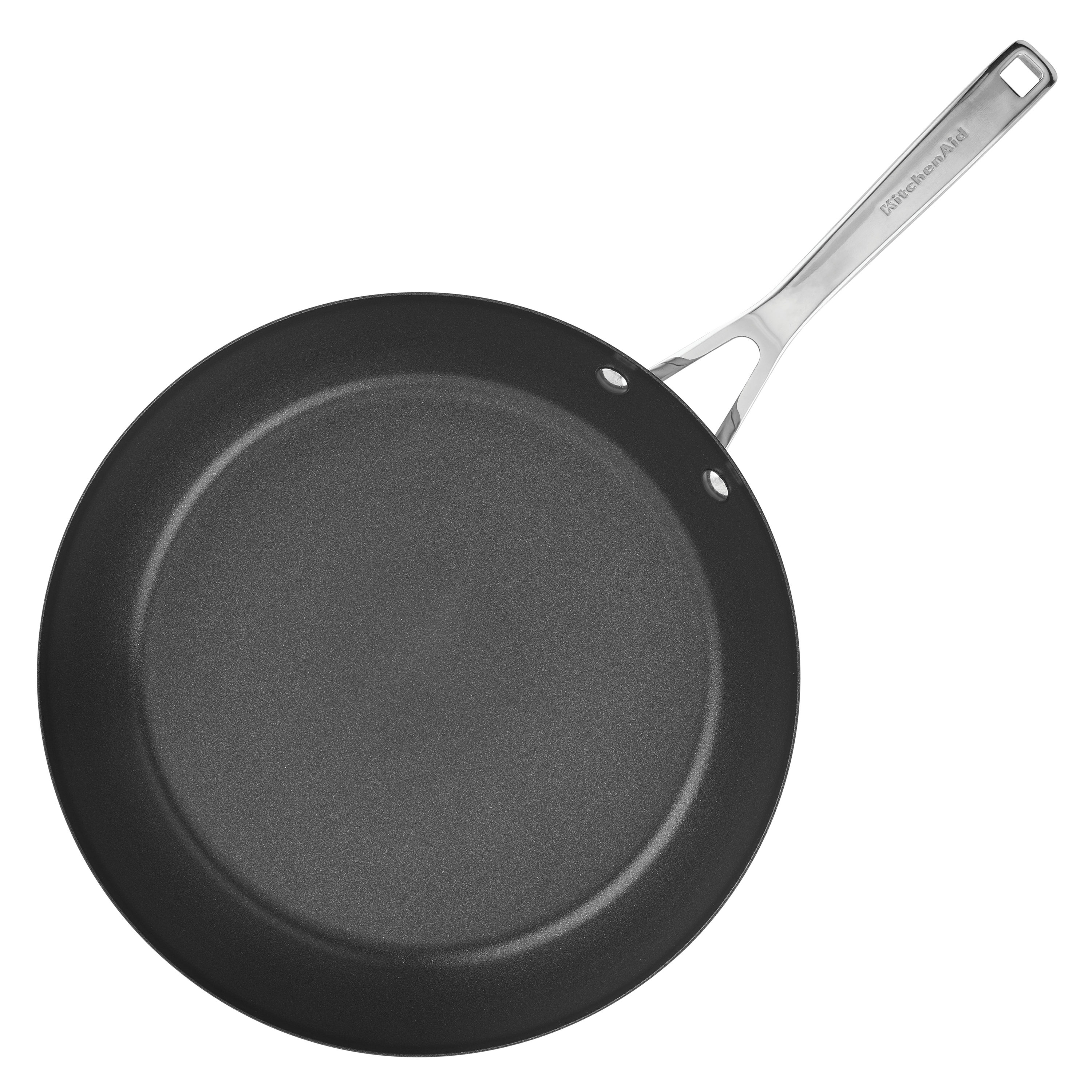 KitchenAid 12 Stainless Steel 3-Ply Nonstick Fry Pan in the Cooking Pans &  Skillets department at