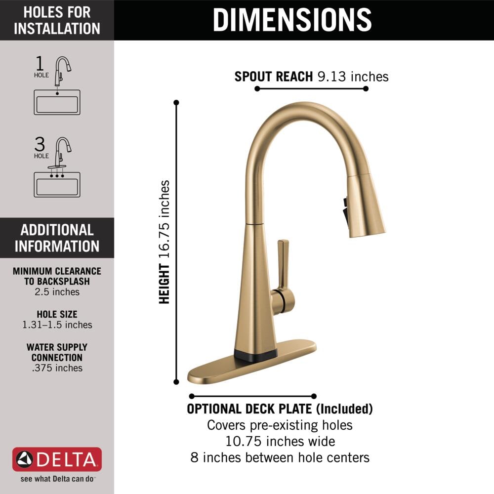 Delta 19802TZ-CZ-DST Kitchen-Faucets - View #5