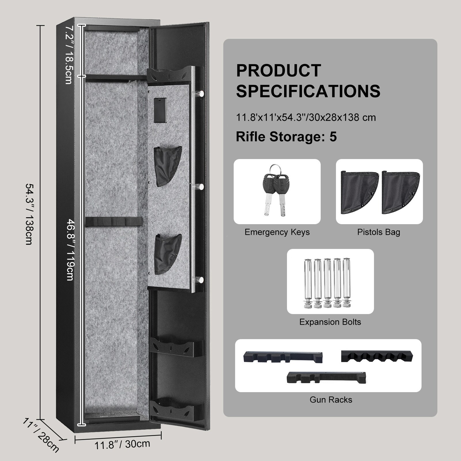 Mecale YAS-Q9UXM6 Gun-Safes - View #8