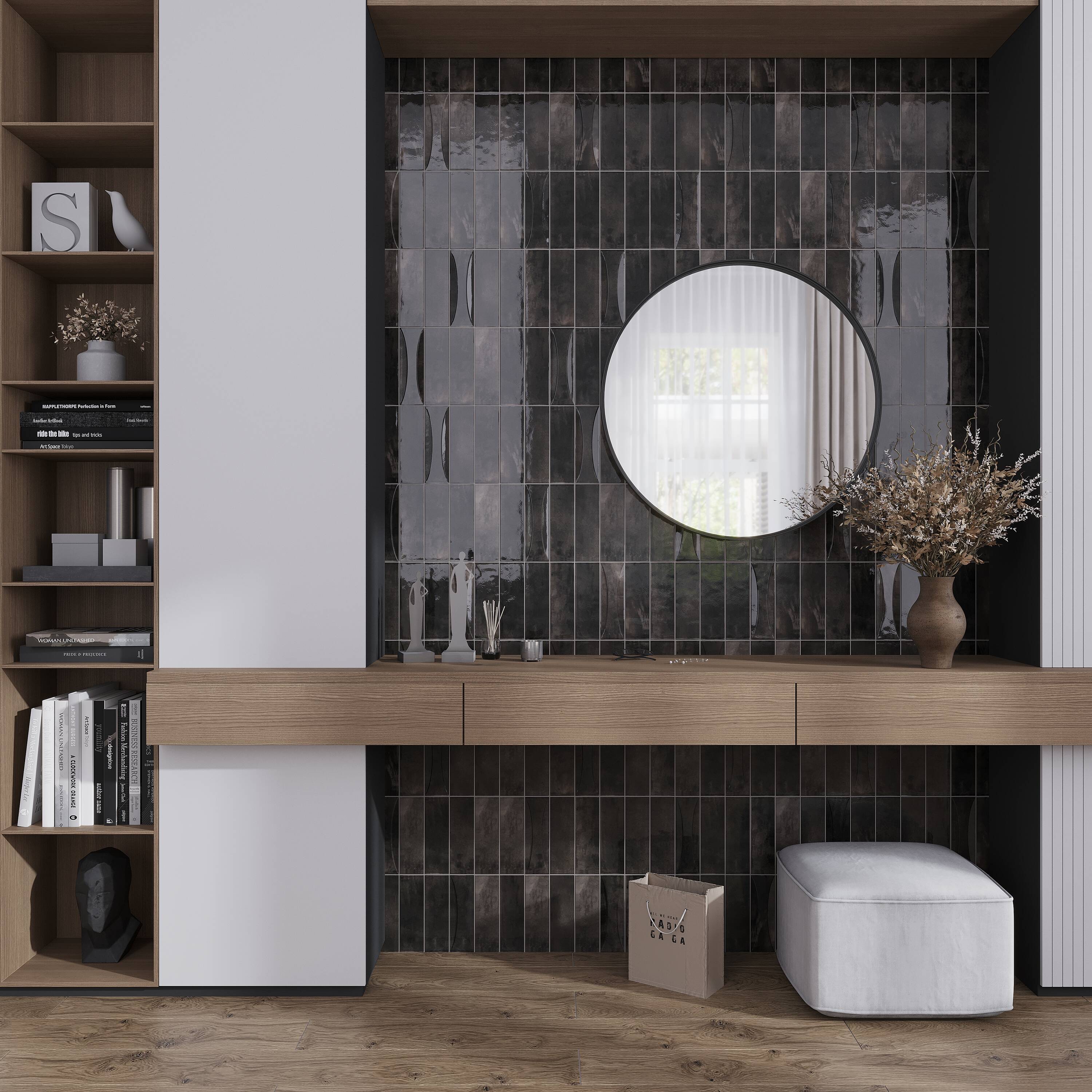 Apollo Tile MODDECBLK258 Ceramic-Tile - View #2