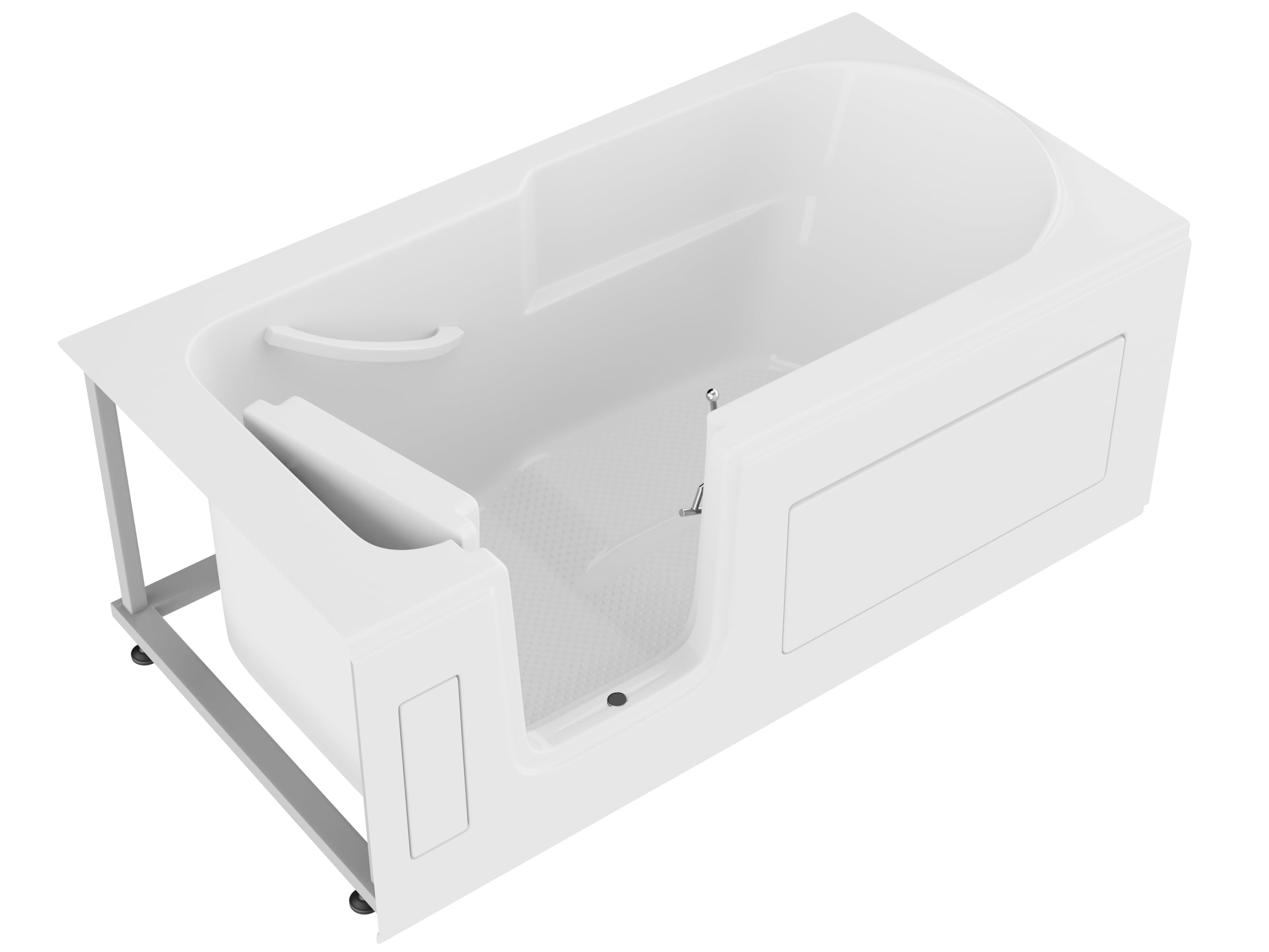 Endurance LS3060SILWS 30-Inches x 60-Inches White Acrylic Rectangular Walk-in Soaking bathtub ( Left Drain )