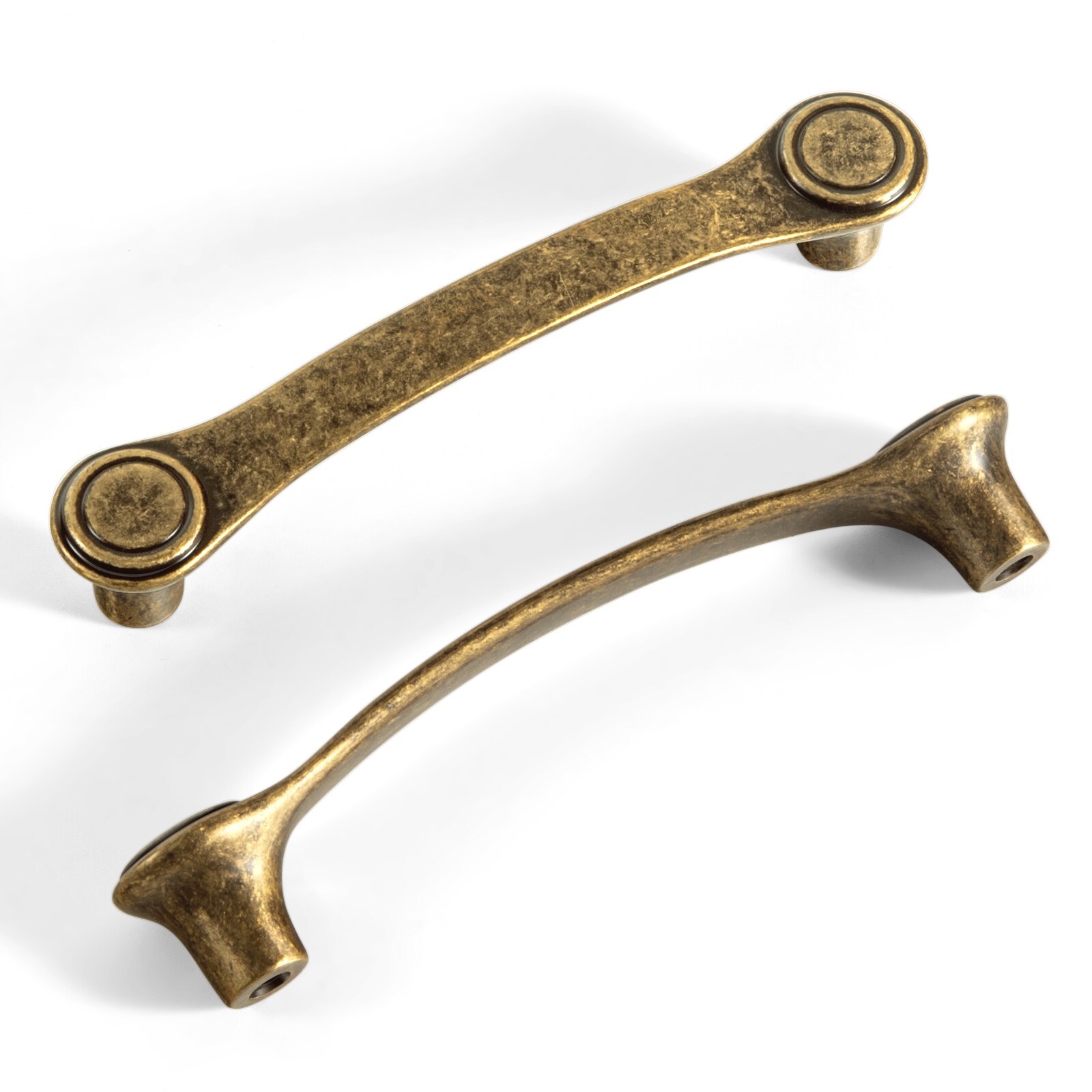 Miaokesen 662GT-96 3-3/4-in , 96mm Center to Center Antique Brass Arch Handle 6 -Pack