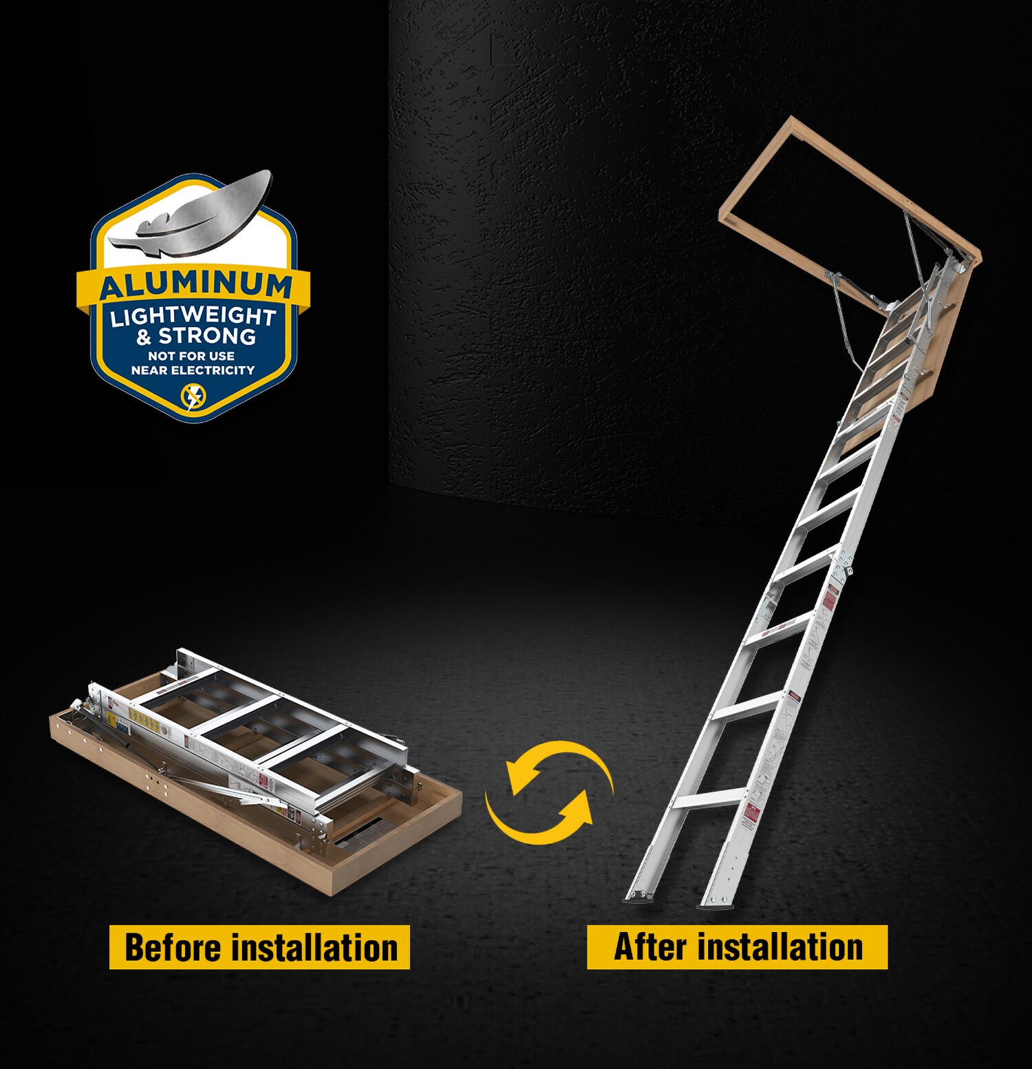LUCKY ONE LO-FL184943P Attic-Ladders - View #3