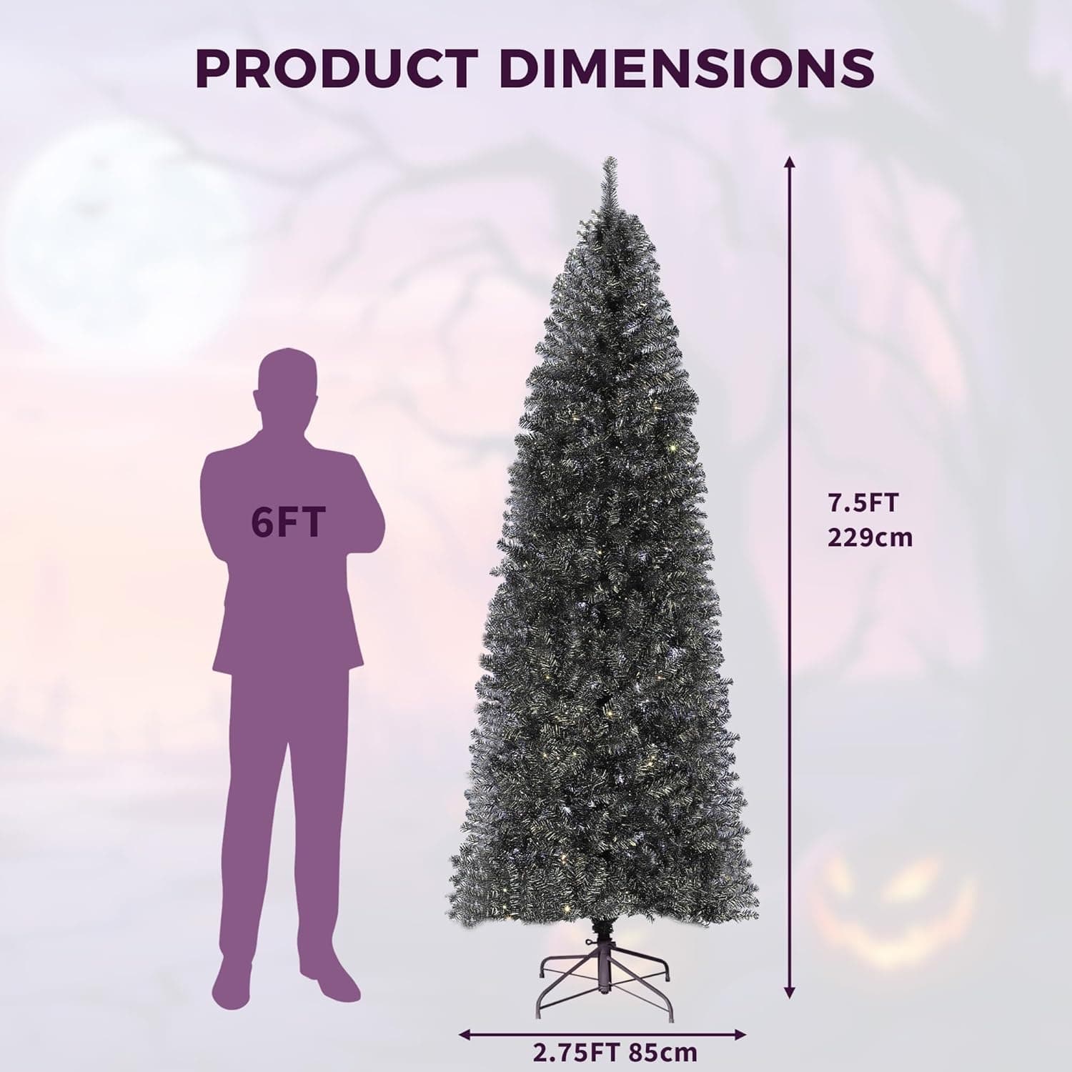 Qeetex LSACT-QH-35J4HXAA Artificial-Christmas-Trees - View #3