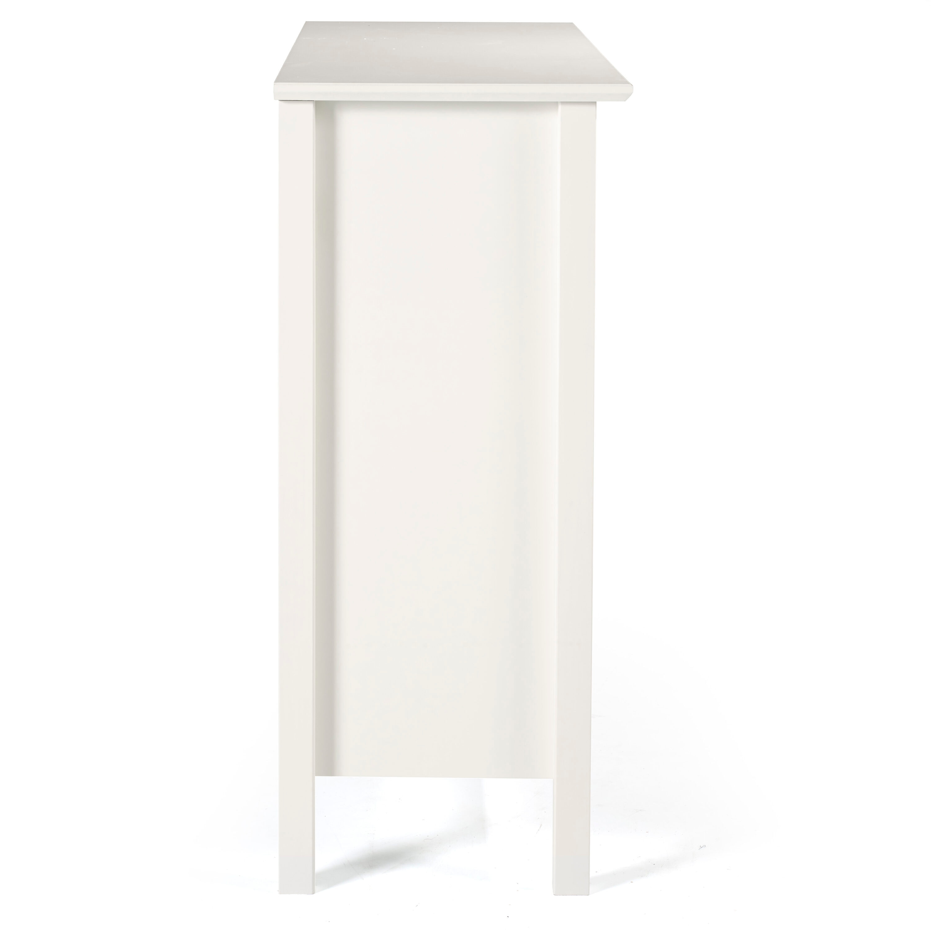White Adjustable Kids Wooden Under Window Bookcase