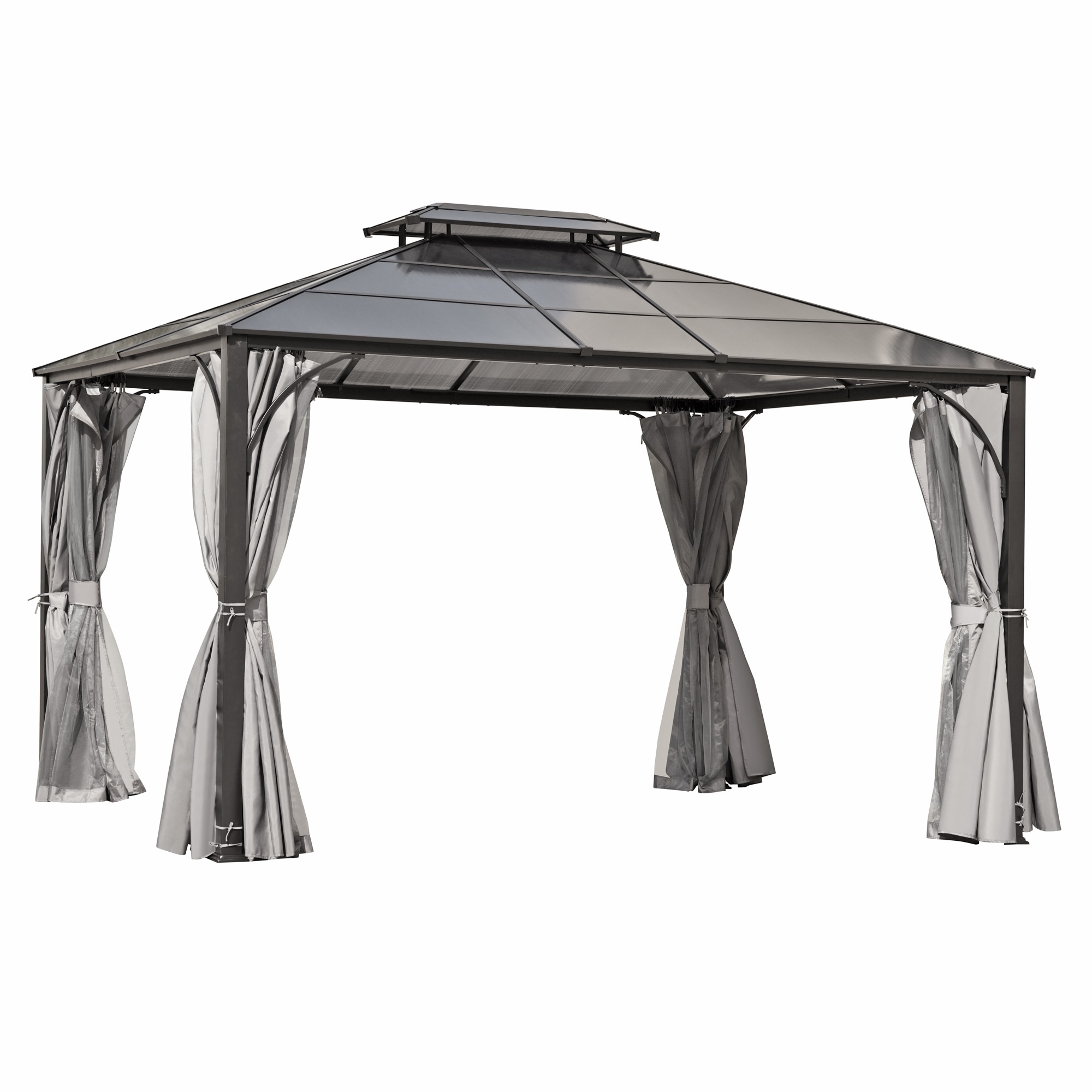 SINOFURN SYA010463GY Wood-Resin-Gazebos - View #20