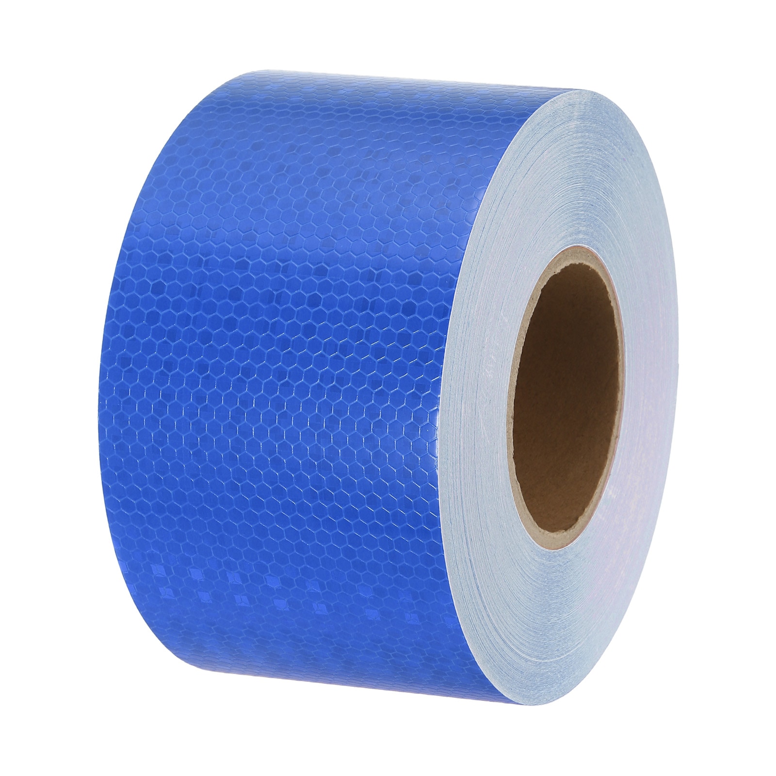 PATIKIL Reflective Tape 4 Inch x 164 ft Waterproof Self Adhesive High Visibility Caution Warning Safety Tape Outdoor Reflector for Trucks Trailers Cars Blue