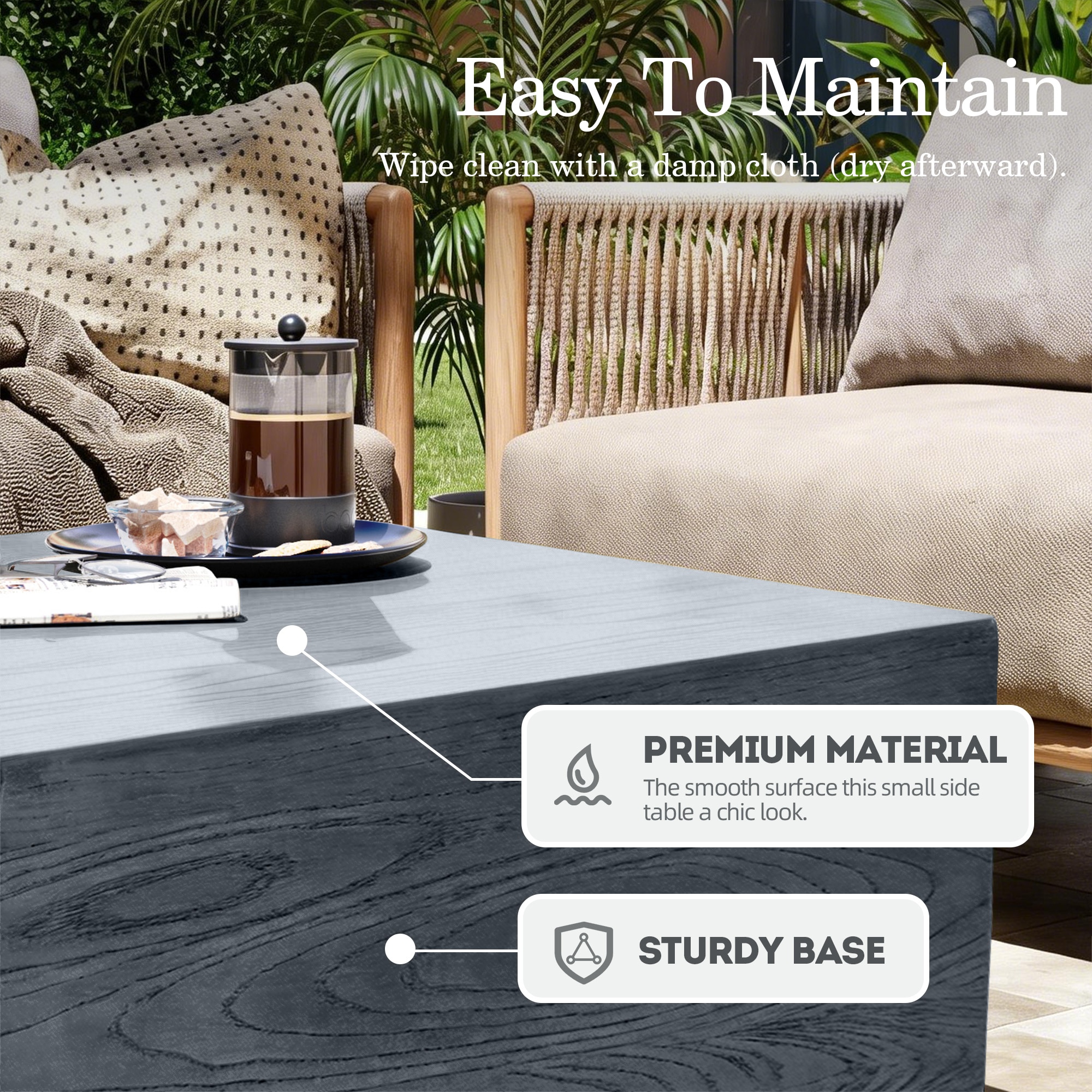 Patio Watcher TA-28H-DK Patio-Tables - View #6