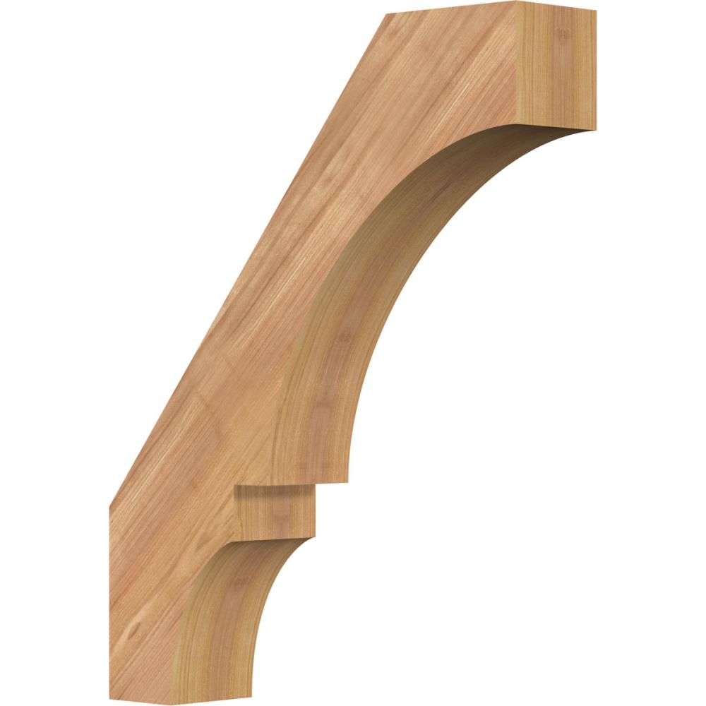 Ekena Millwork BRC04X16X20BOA00SWR 3-1/2-in x 16-in x 20-in Western Red Cedar Unfinished Wood Balboa Smooth Knee Brace