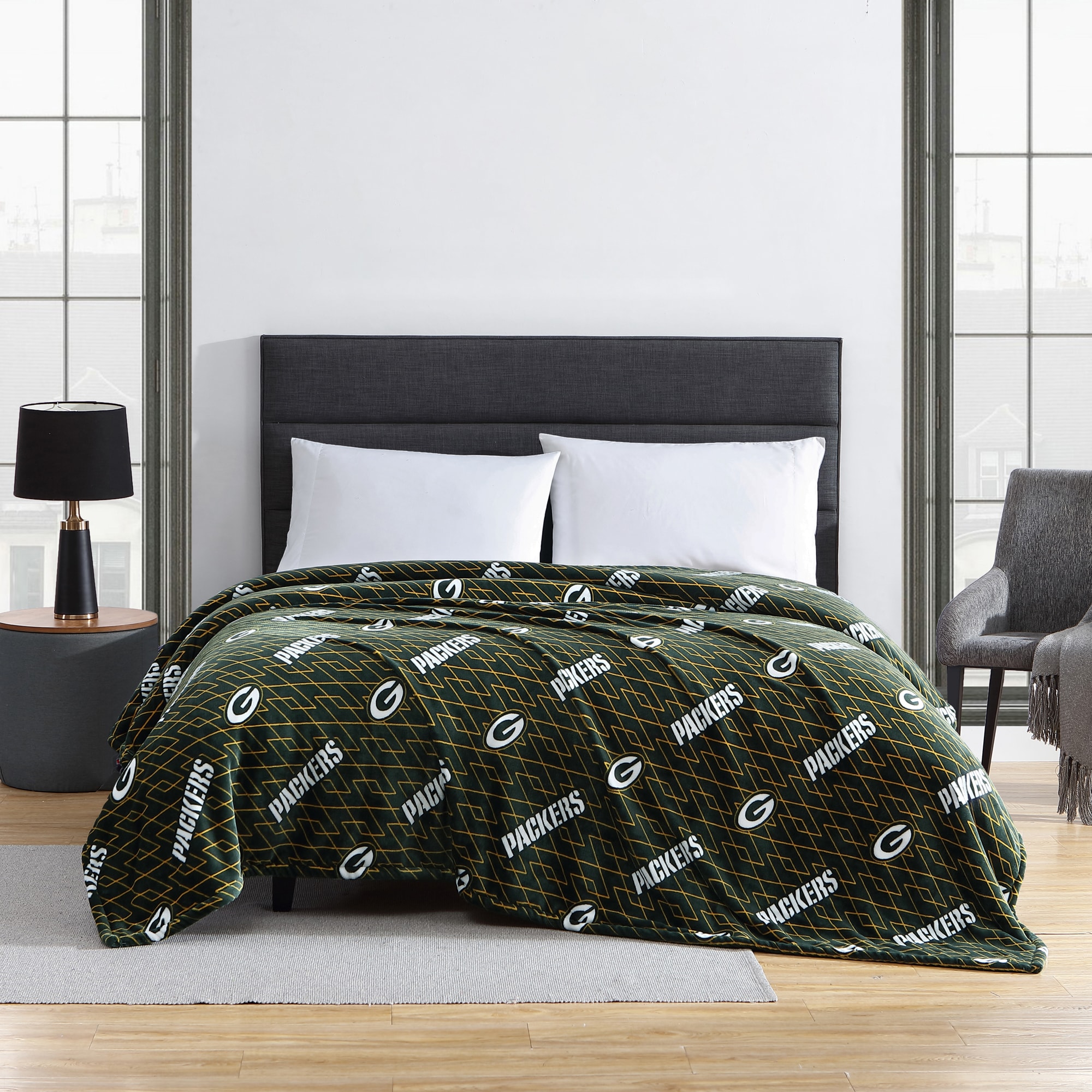 Green Bay Packers Denali Sliver Knit Throw Blanket