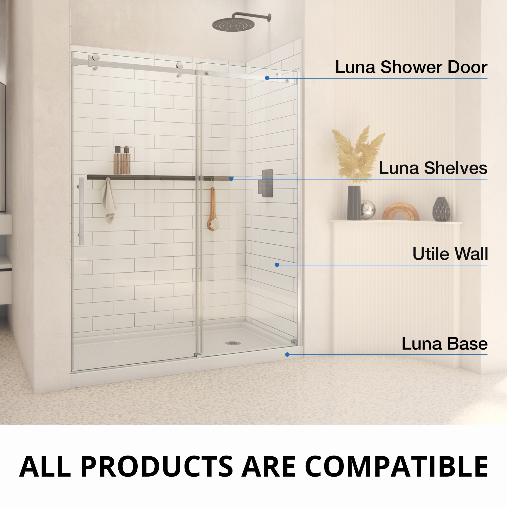 DreamLine Utile 32-in W x 1.125-in D x 80-in H Tux Direct To Stud Alcove  Shower Side Wall Panel ACLW3280WL90 at Lowes.com