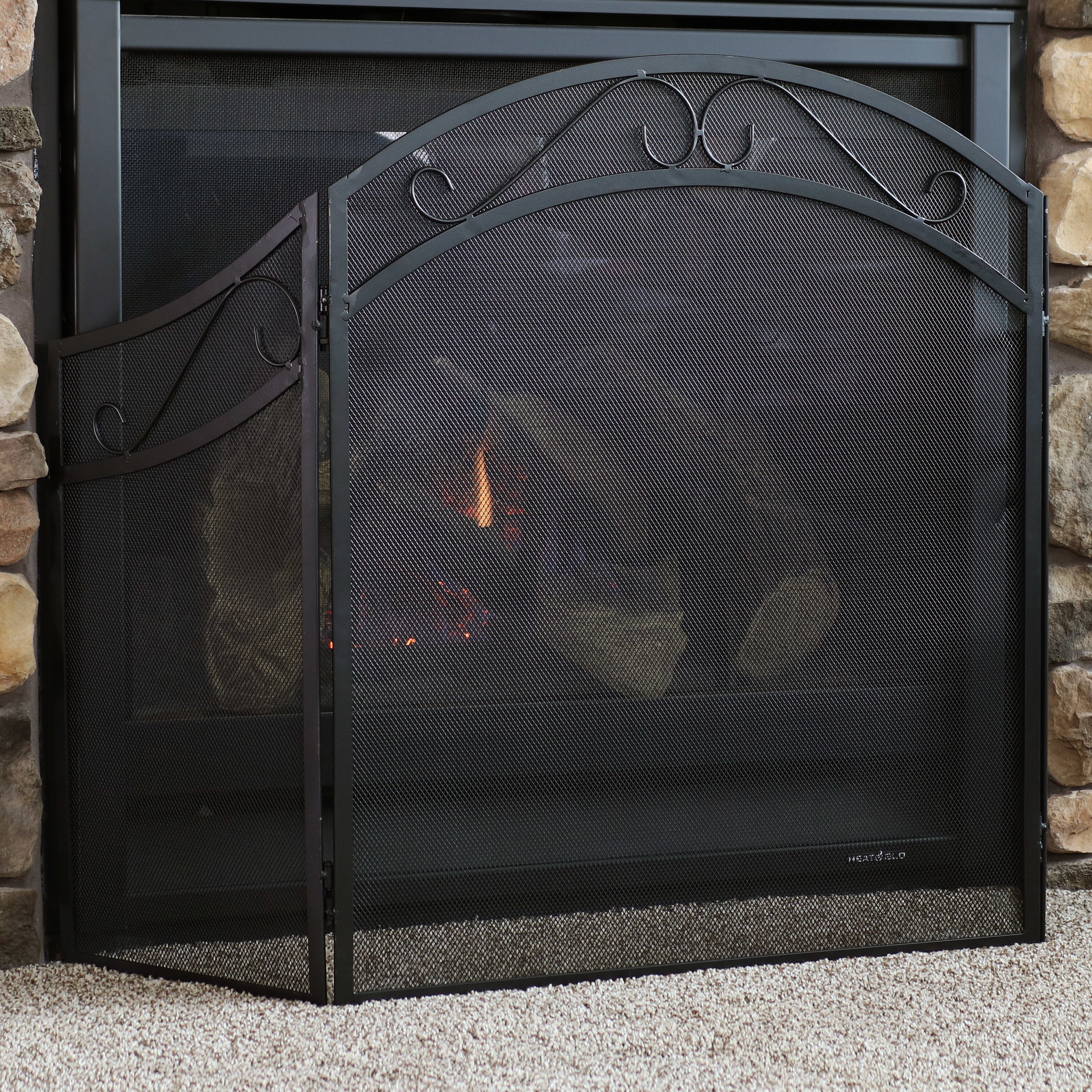 Sunnydaze Decor GWC-494 Fireplace-Screens - View #2
