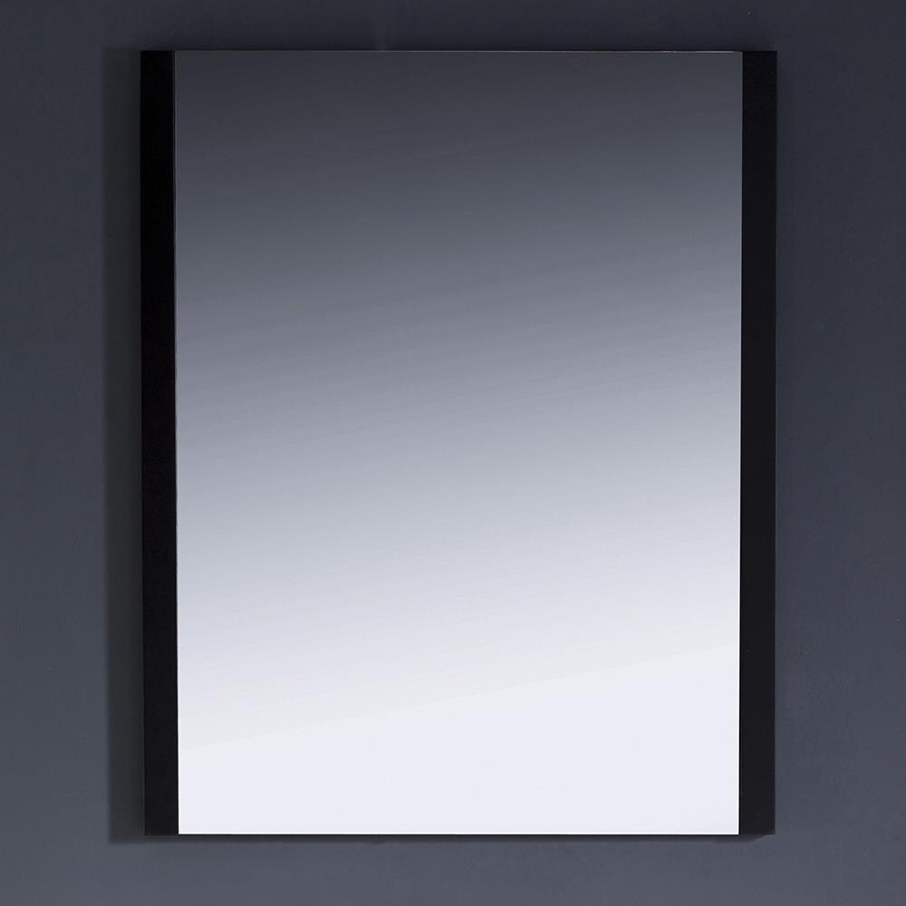 Espresso Elegance 31.5" Contemporary Wood Framed Bathroom Vanity Mirror