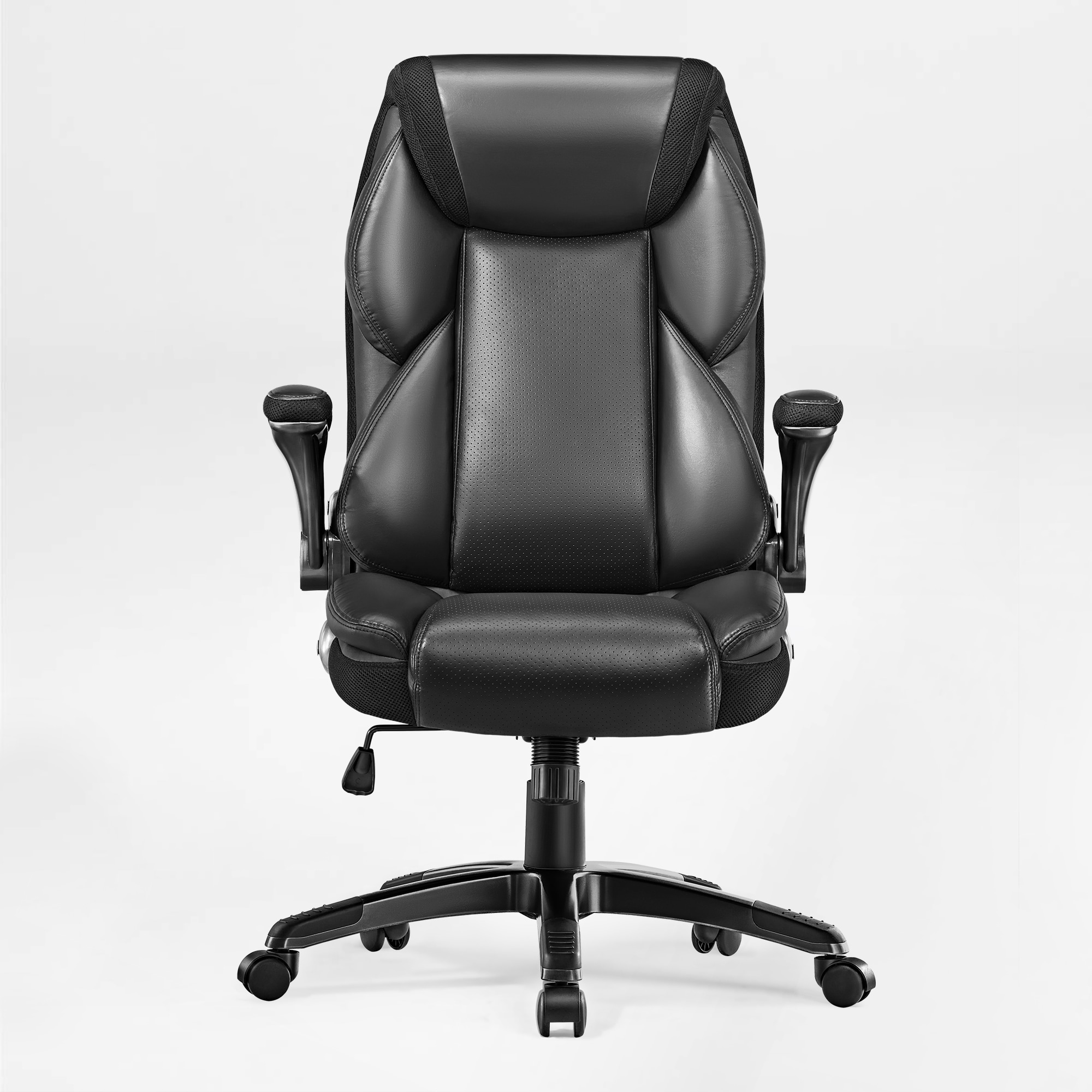 Eureka Ergonomic - High Back PU Leather Executive Office Chair Ergonomic Desk Chair with Flip-Up ...