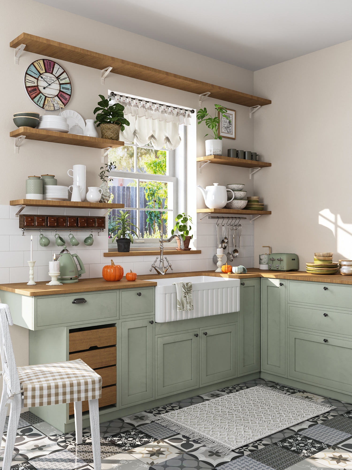 White Fireclay Farmhouse Apron Front Single Bowl Kitchen Sink