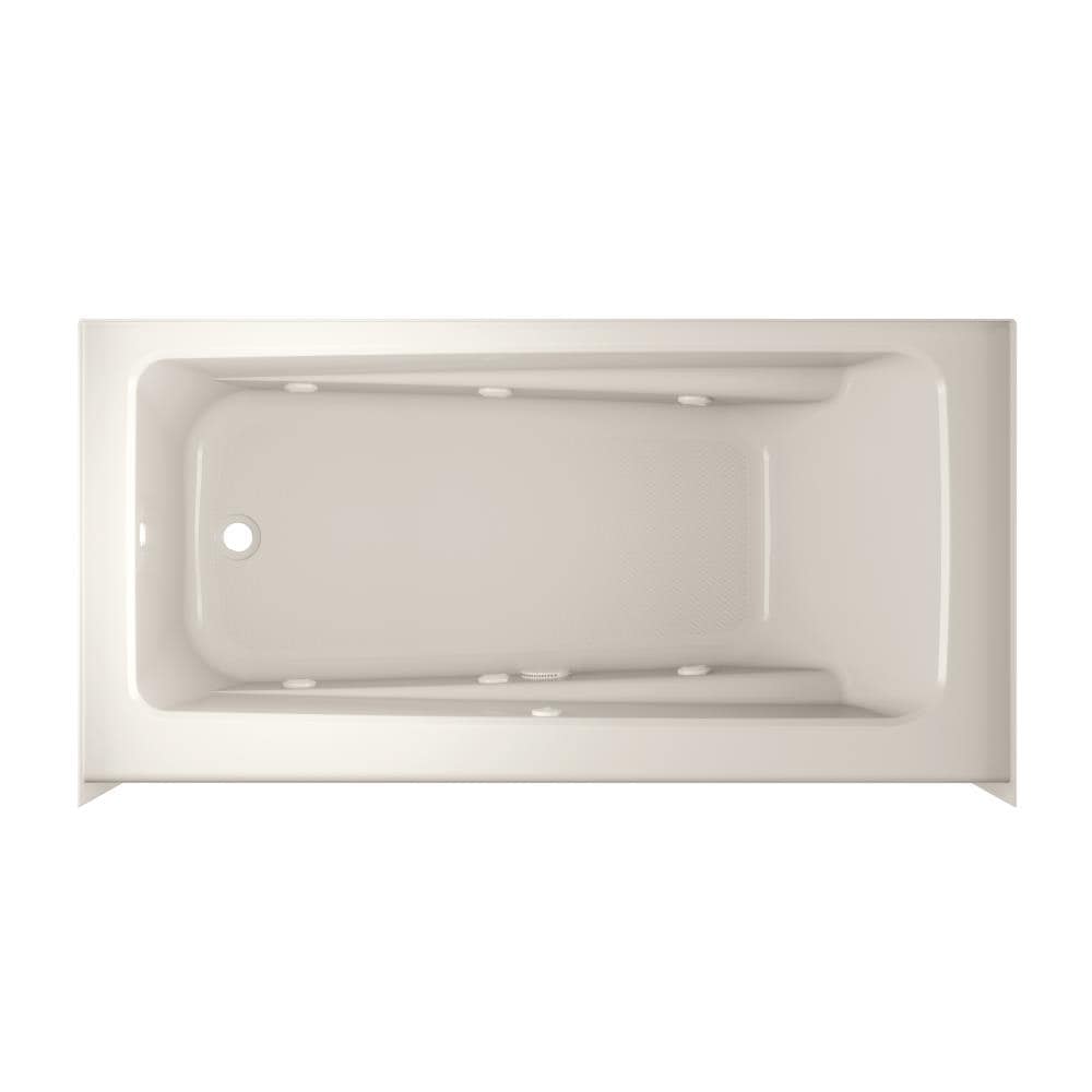 Jacuzzi N1S6030WLR1HXY Primo 30-Inches x 60-Inches Oyster Acrylic Rectangular Alcove Whirlpool tub Drain ( Left Drain )