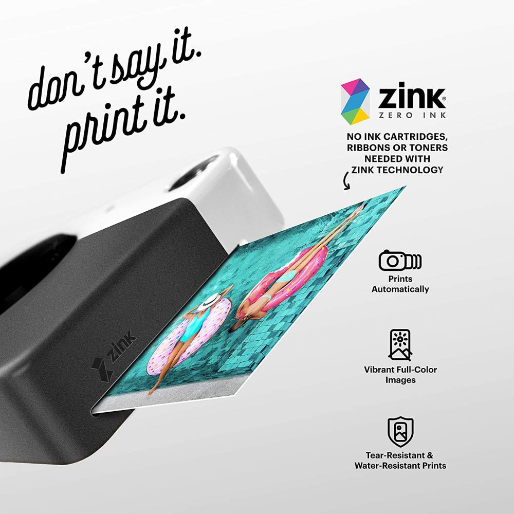 Kodak 2x3 Premium Zink Photo Paper (50 Sheets) + Colorful Square
