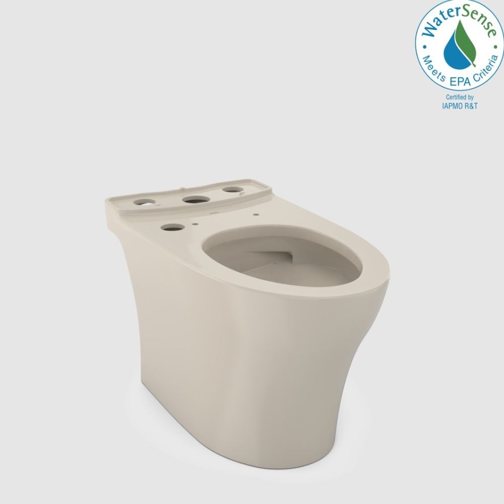 TOTO CT446CEGNT40-03 Aquia Bone Elongated Standard height Toilet Bowl 12-in Rough-In