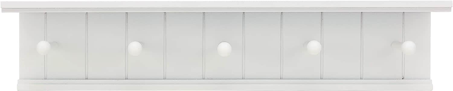 Kiera Grace FN00382-9INT 24-in L x 4-in D x 5.25-in H White MDF Rectangular Floating shelf