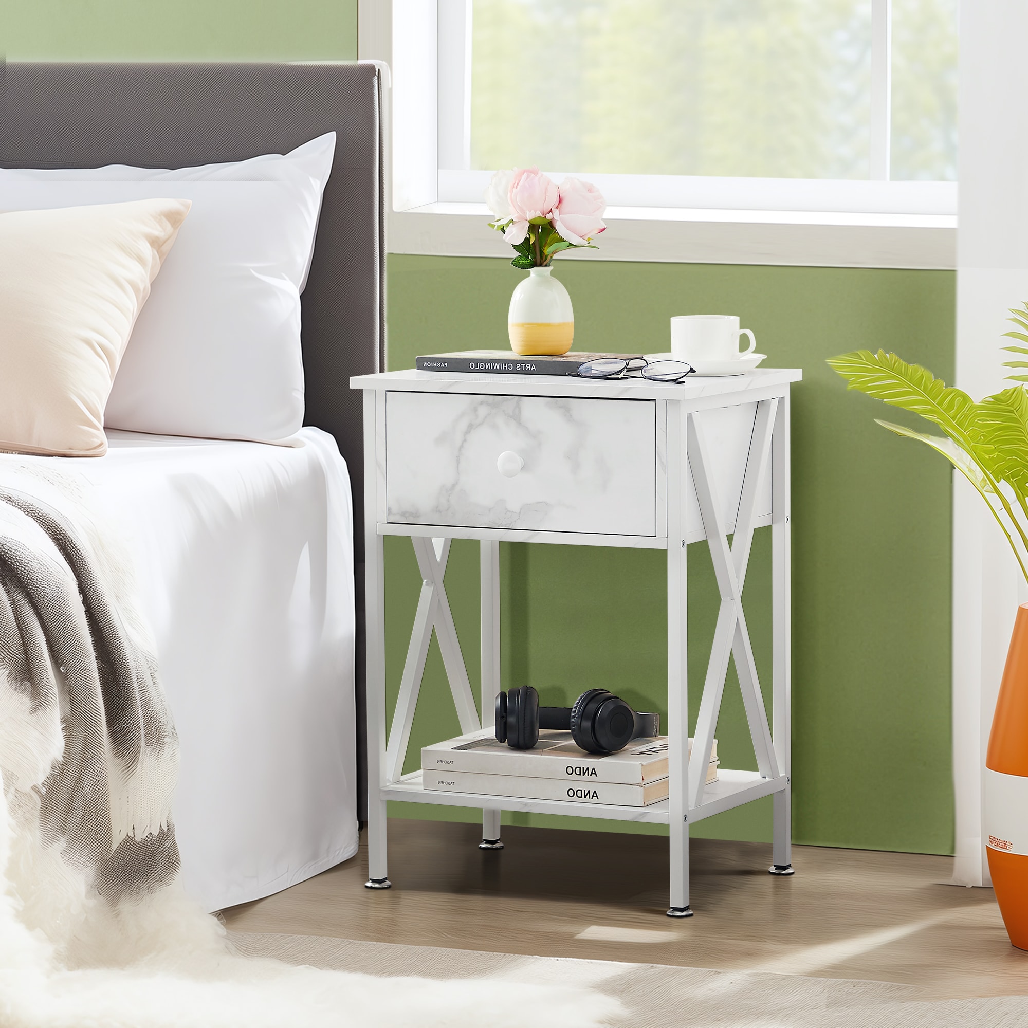 Vecelo LOE-DC-NS01-WHT-A2 nightstands - View #5