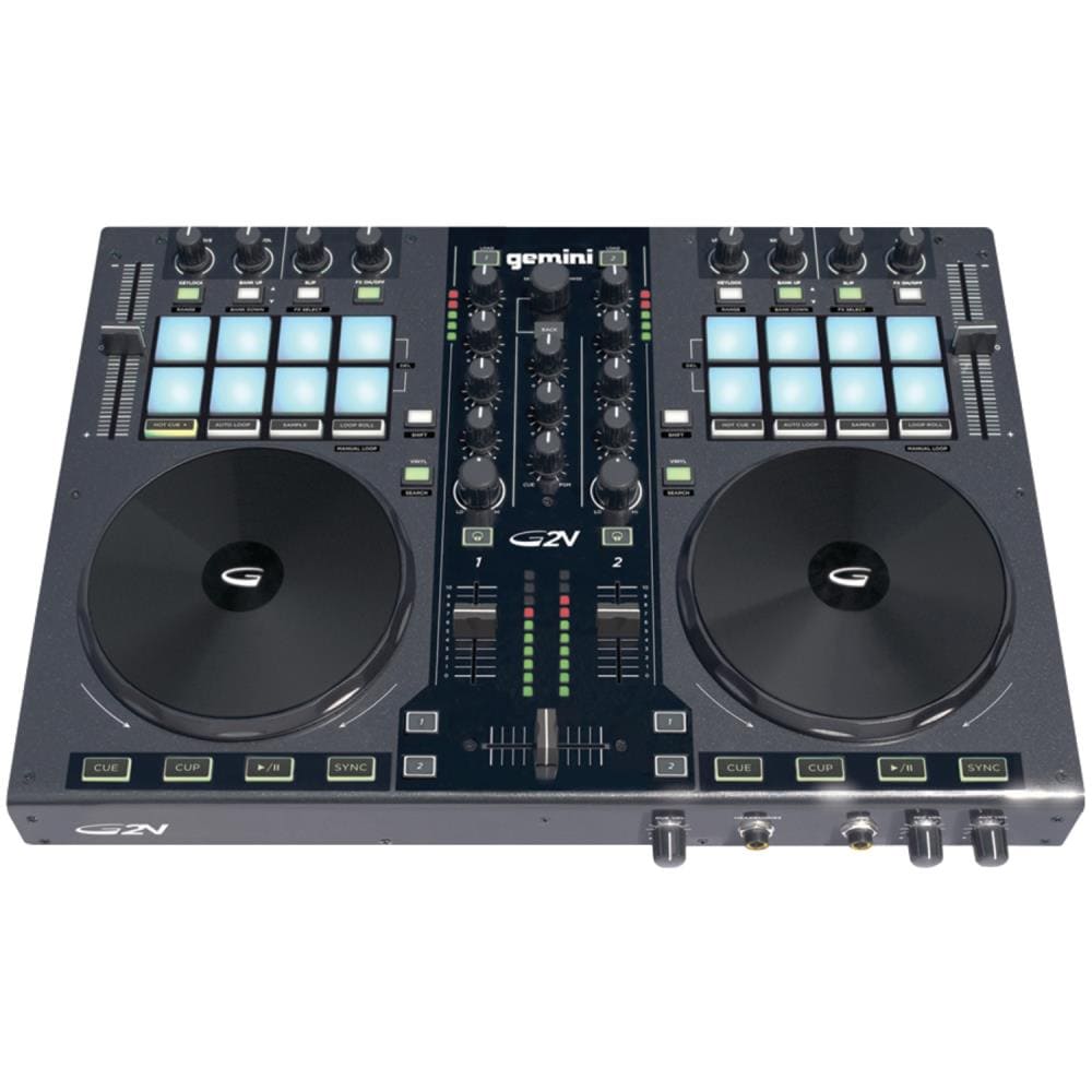 Gemini G2V 2Channel Virtual DJ Controller at