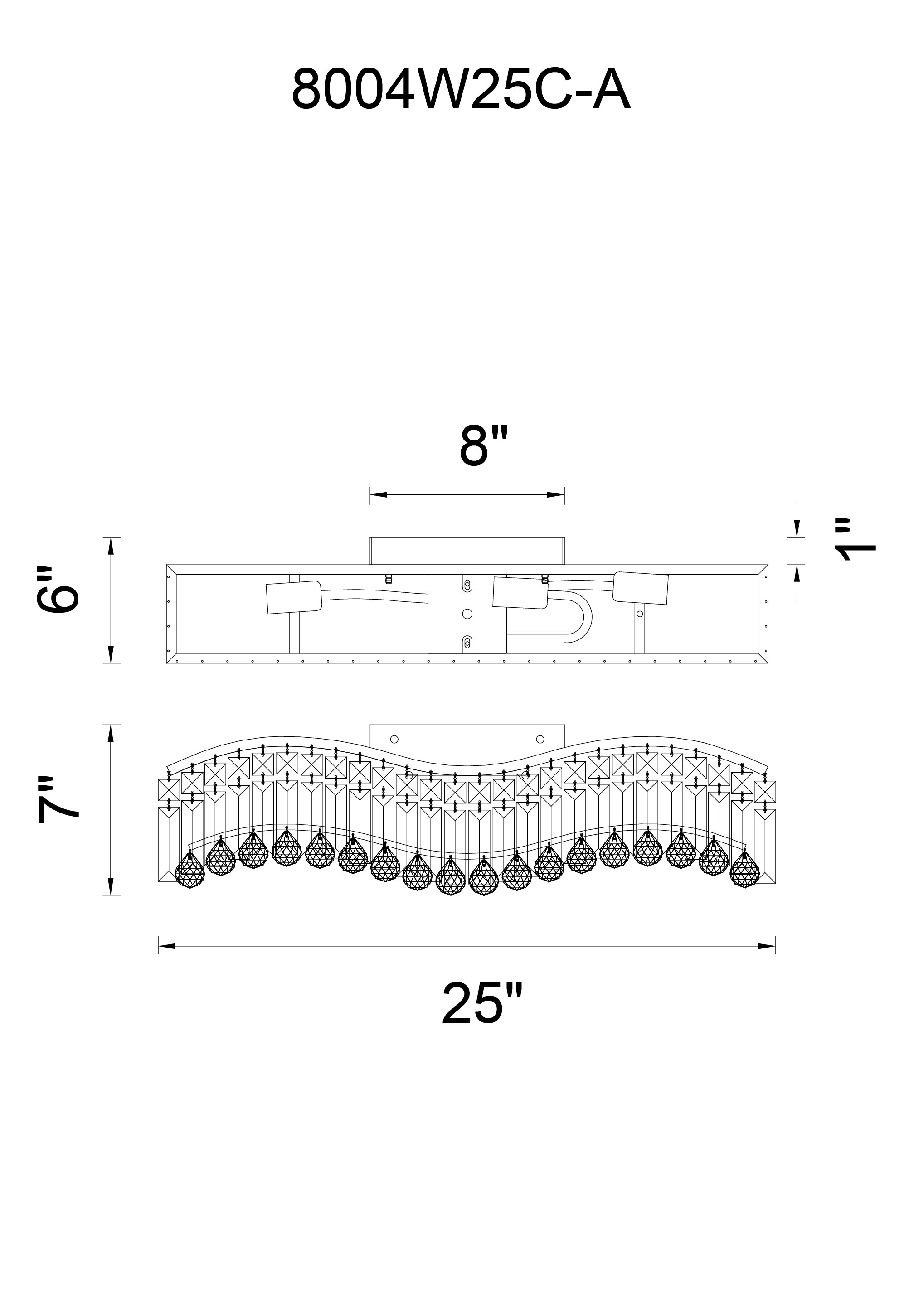 CWI Lighting 8004W25C-A (CLEAR) b089995 - View #8