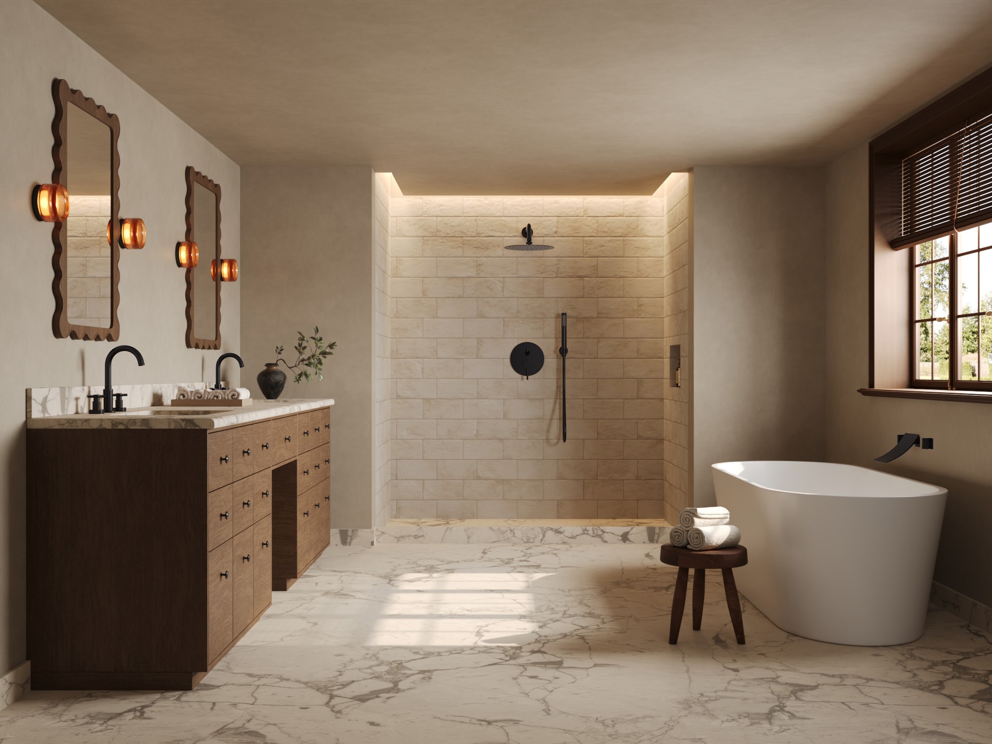 GRANDJOY FL23671-BN Roman-Tub-Faucets - View #4