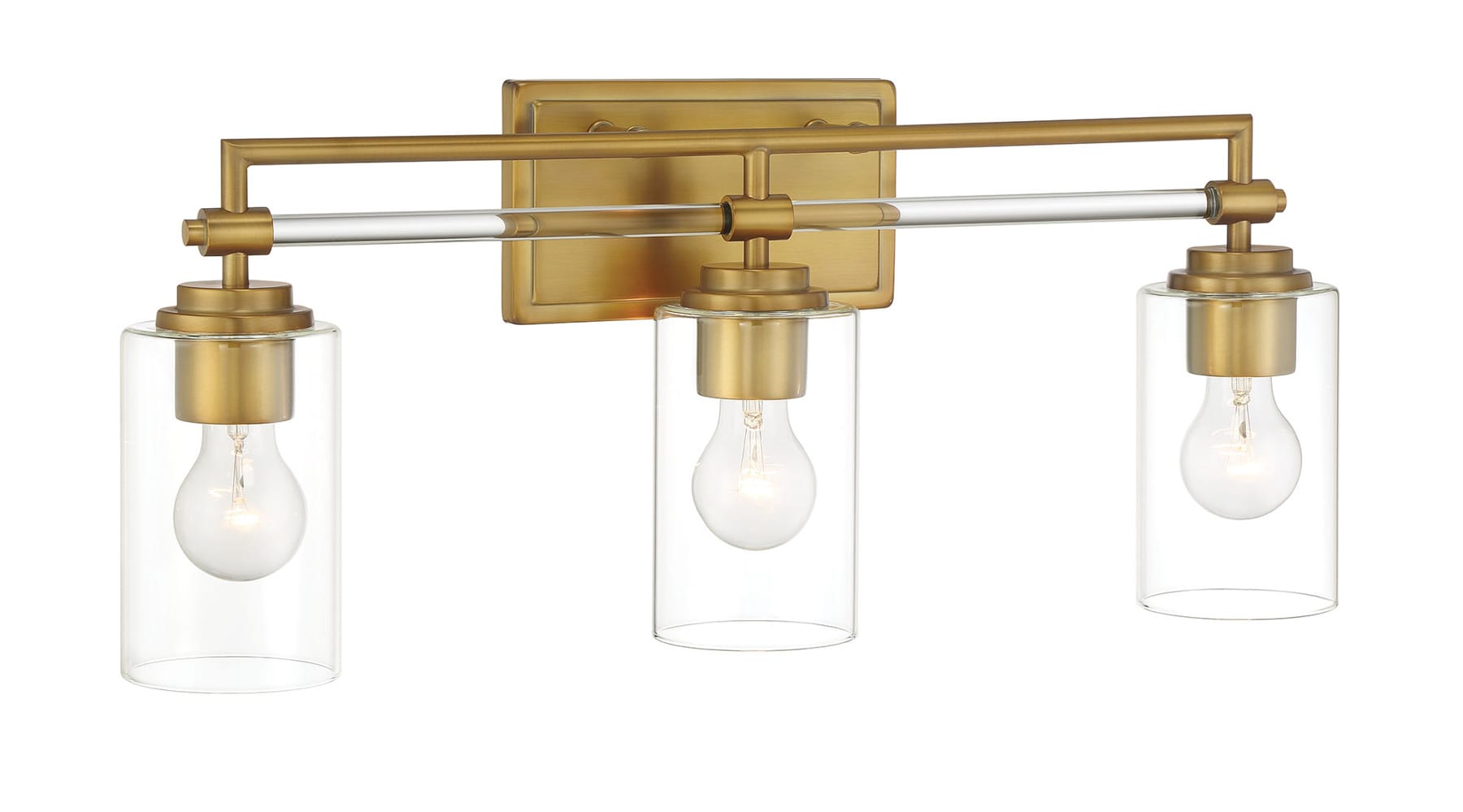 Minka Lavery Binsly 24-in 3-Light Satin Brass Led, Modern/Contemporary ...