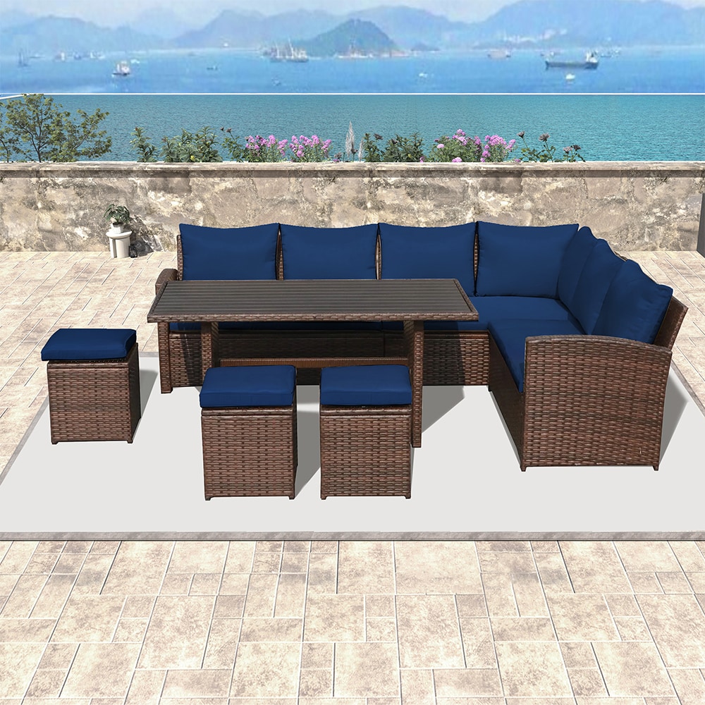 UPHA TB7ZZ-ABC-NAVYBLUE Patio-Conversation-Sets - View #3