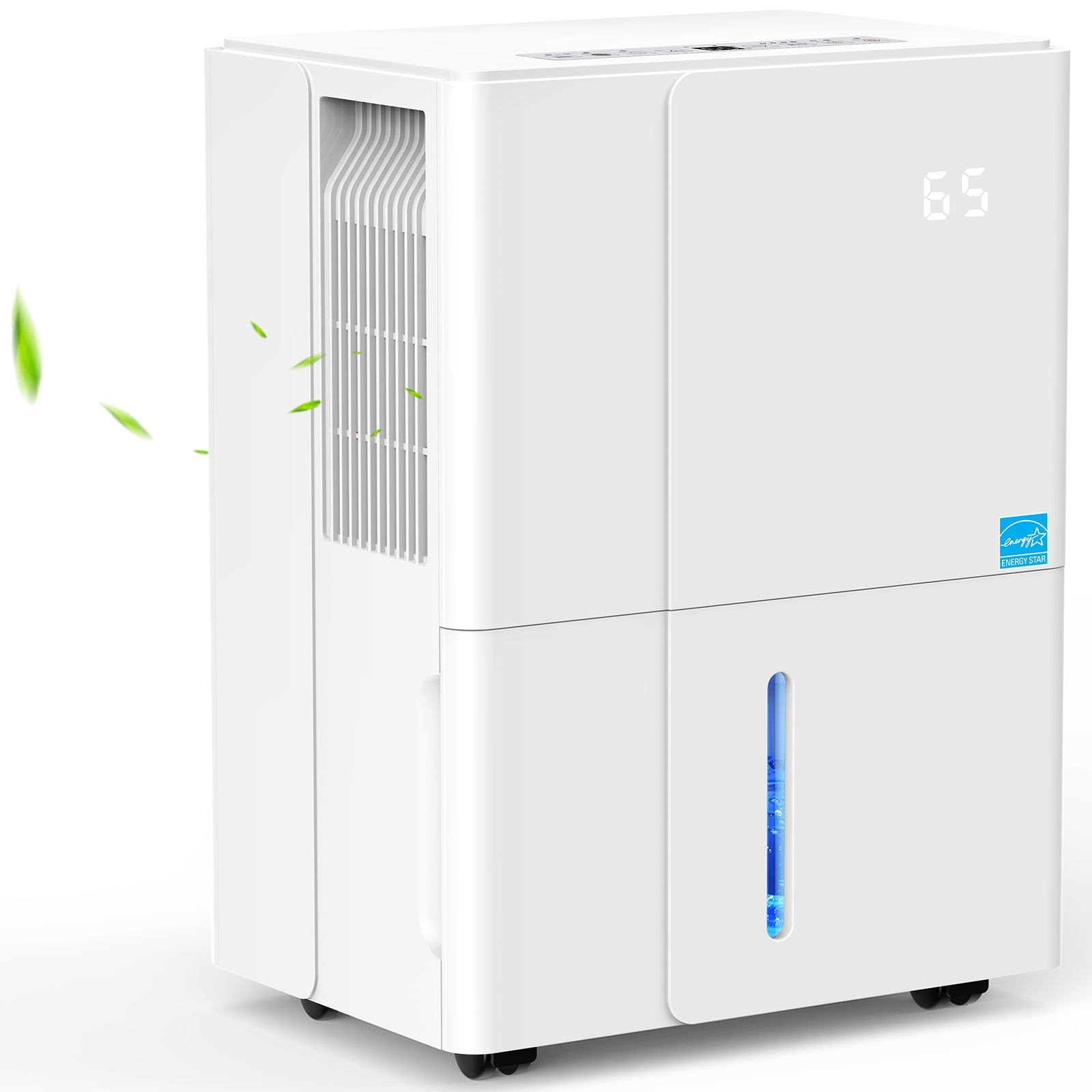 COWSAR LSDE6550 1.27-Gallon 50 -Pint 2 -Speed Dehumidifier (For Rooms 1501 - 3000 Square Feet) White