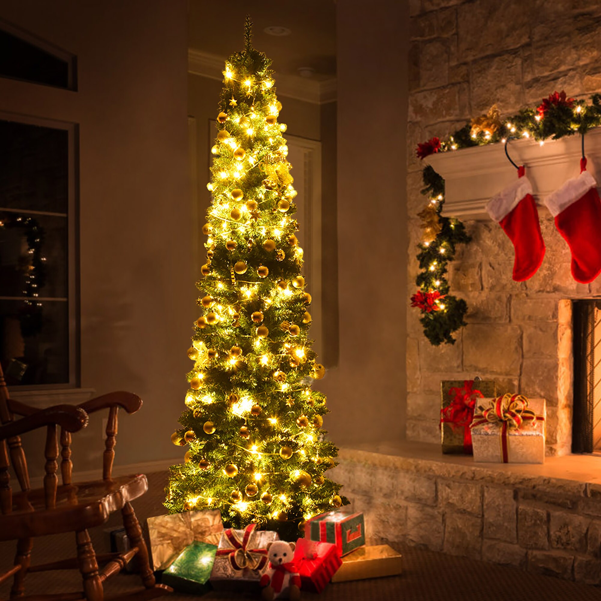 Costway CM20655 Artificial-Christmas-Trees - View #5