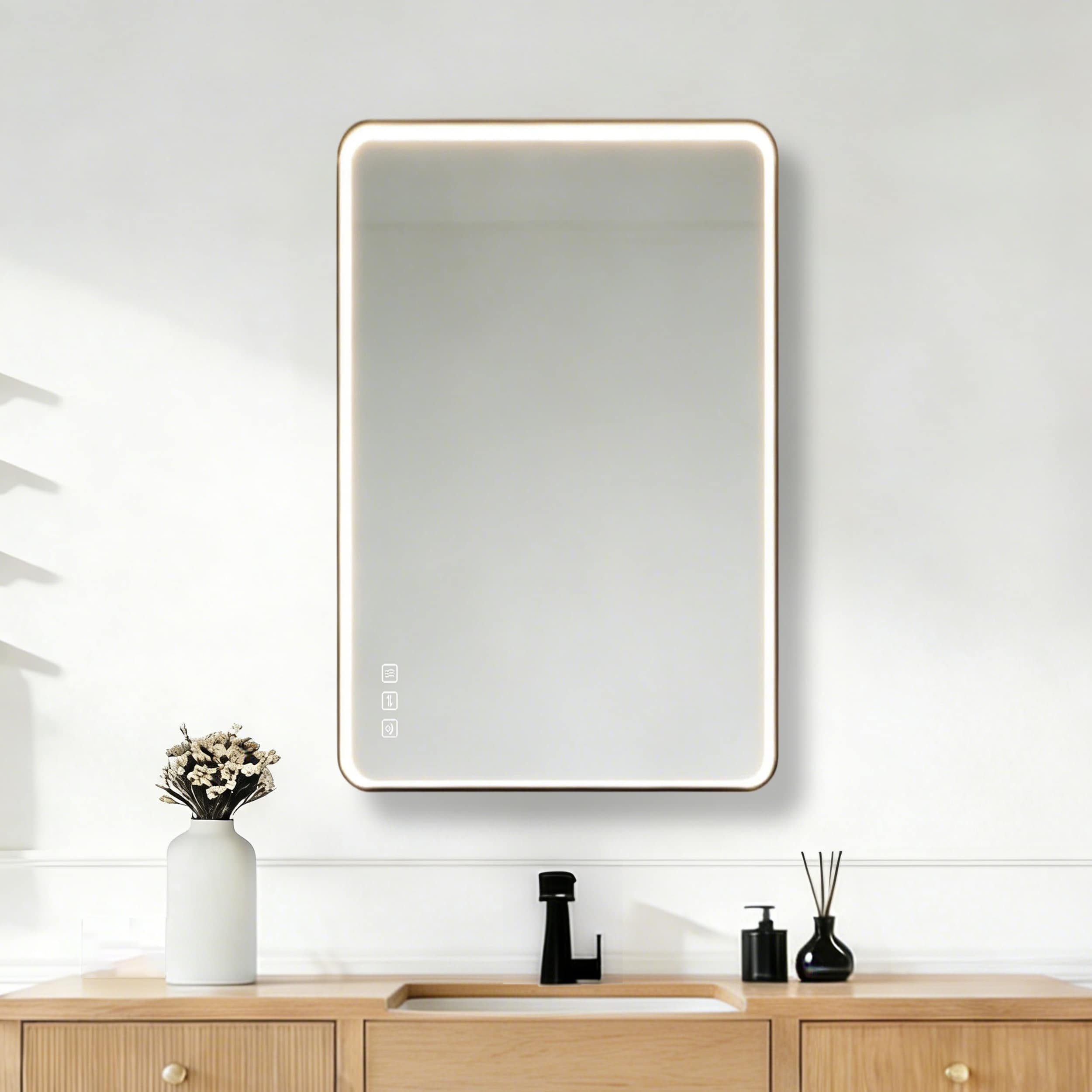 ONWITH OW-B12080MB-LED Framed-Bath-Mirrors - View #7
