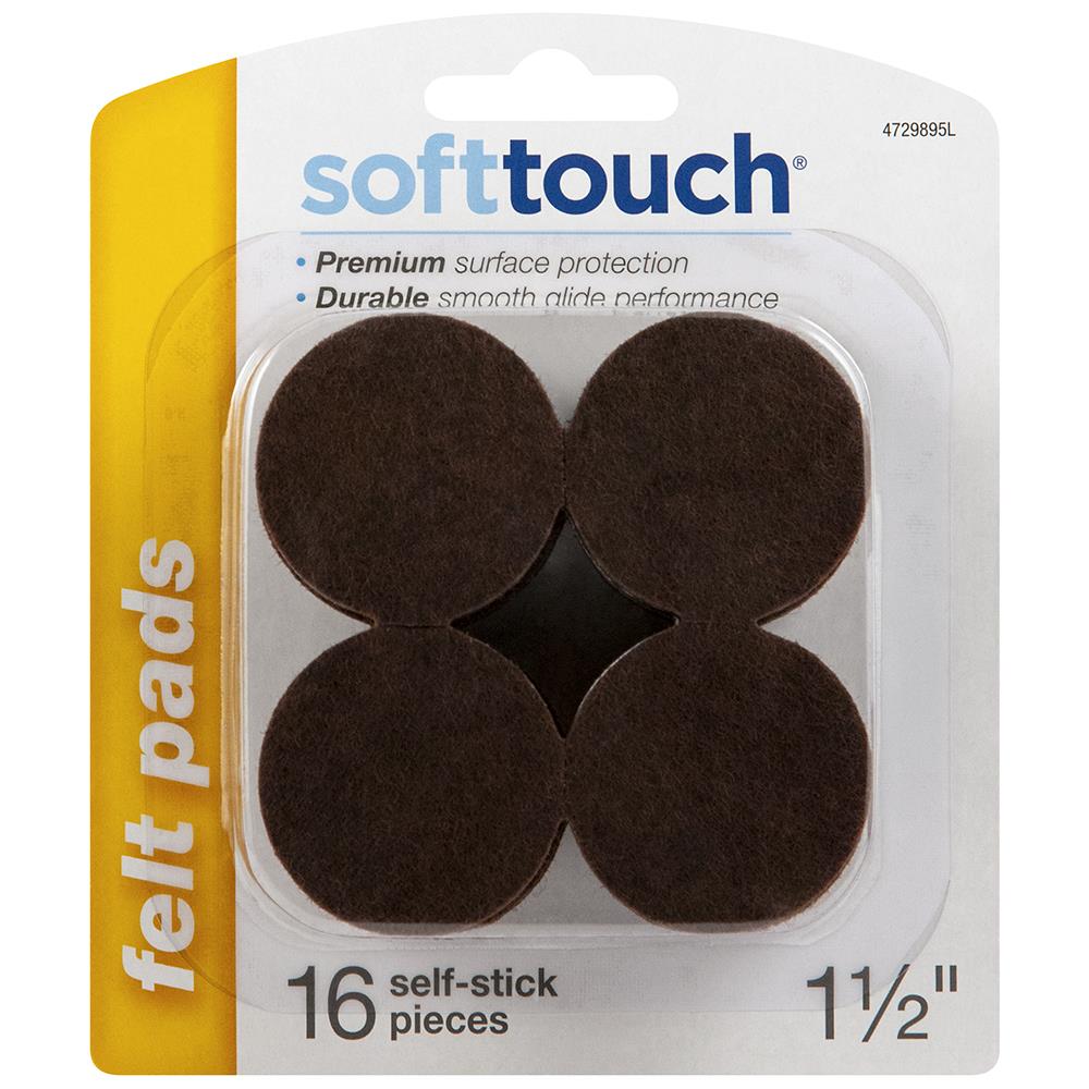 Scotch Felt Pads 20-Pack 1-1/2-in Brown Round Felt Furniture Pads in the Felt  Pads department at