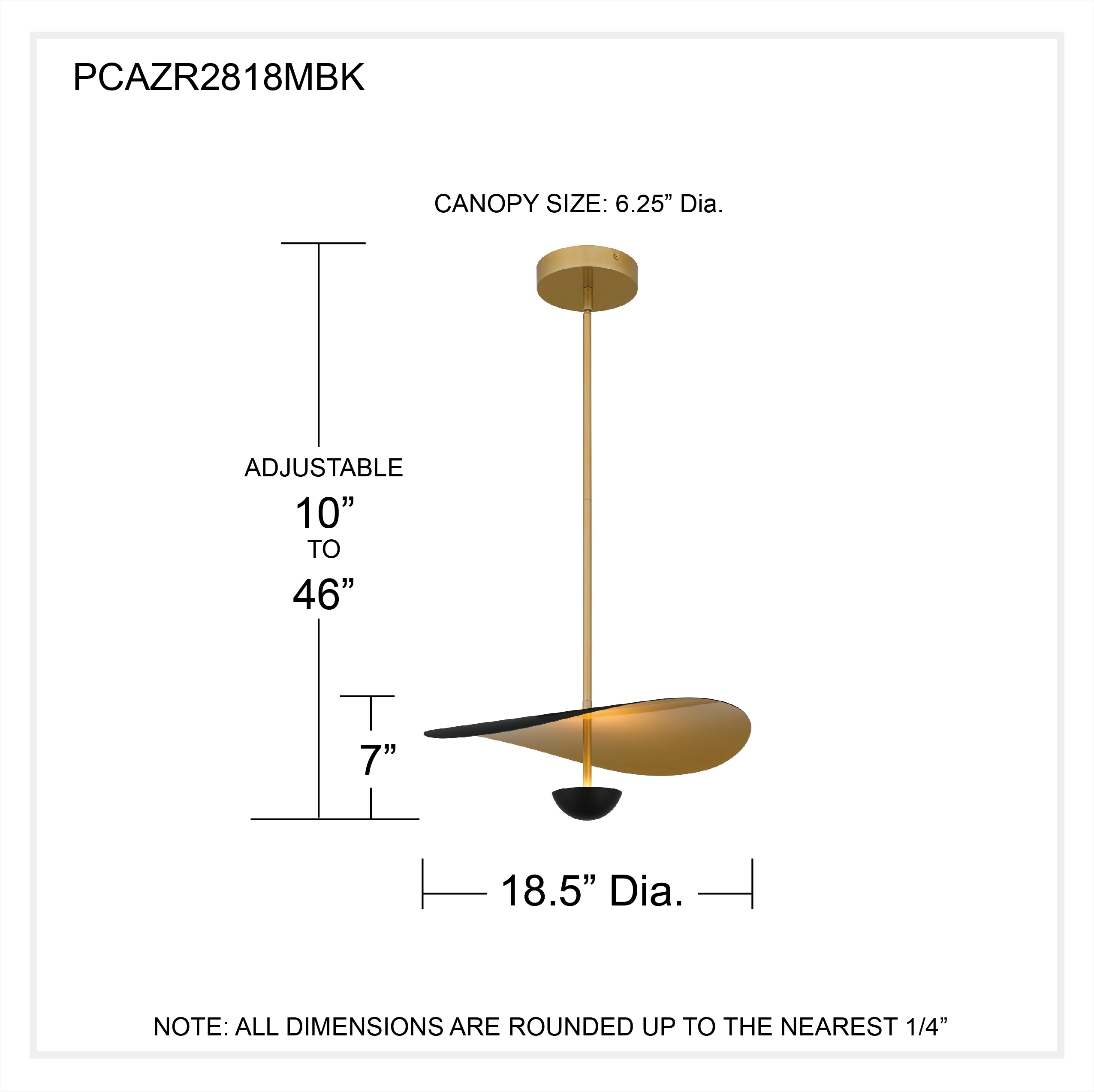Quoizel PCAZR2818MBK Pendant-Lights - View #5