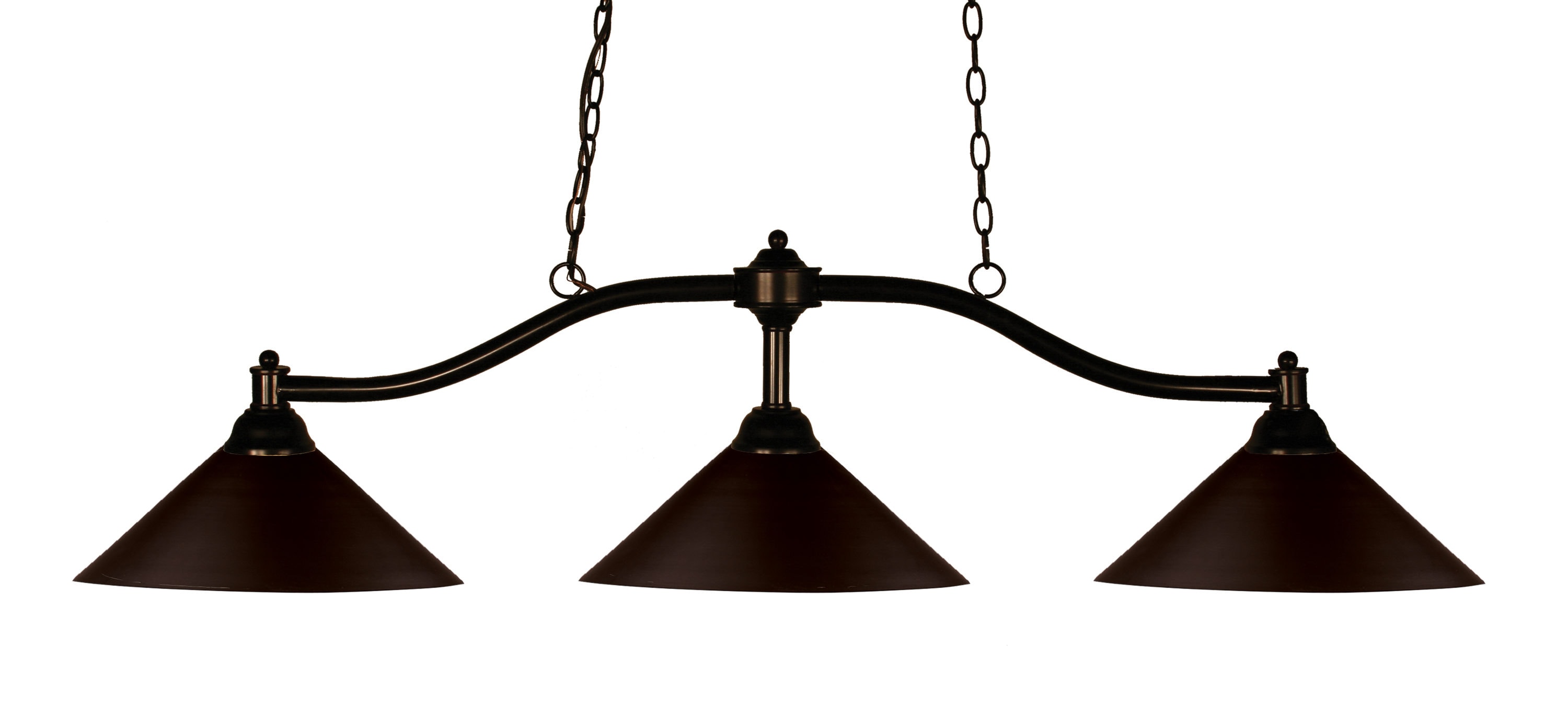 Z-Lite 147BRZ-MBRZ Chance Bronze Incandescent Medium base (E-26) Pool Table Lighting